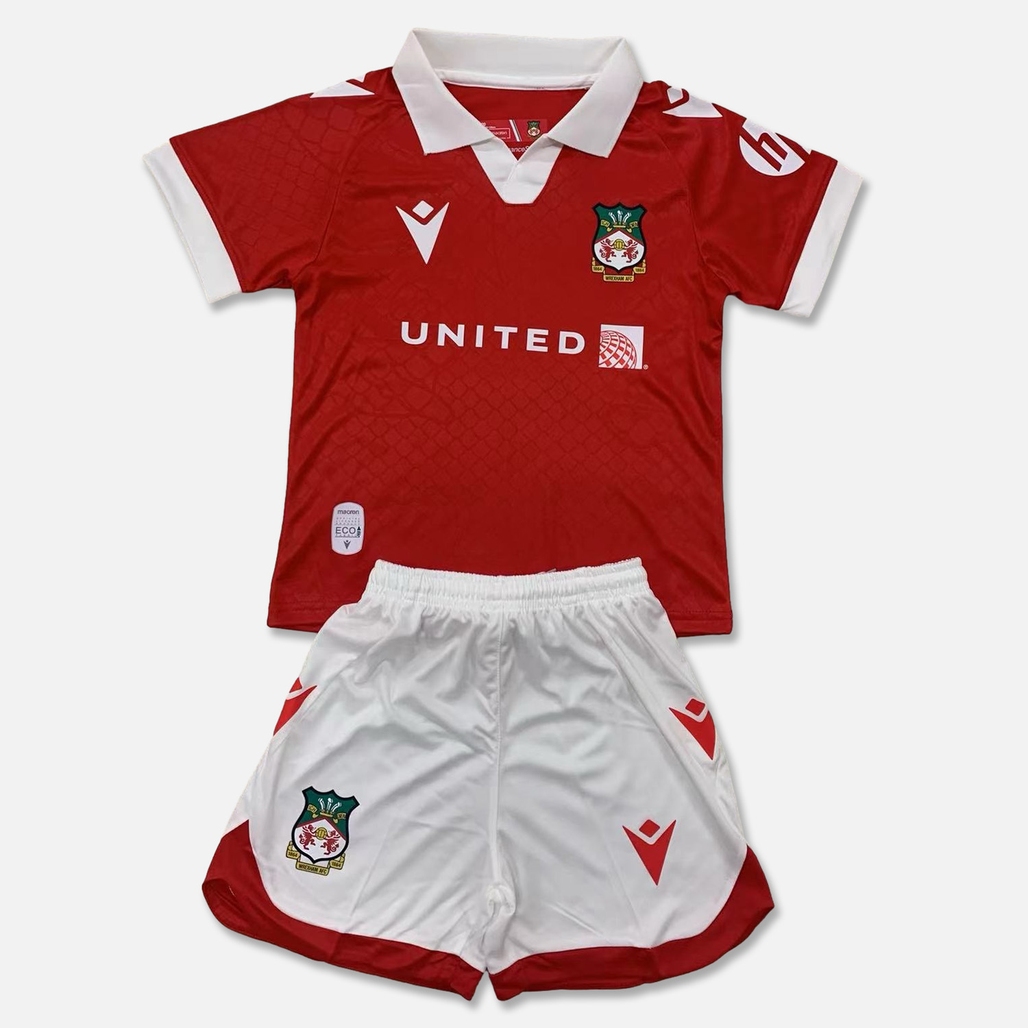 Wrexham 24-25 Home Stadium Kids Kit - ReplicasJersey