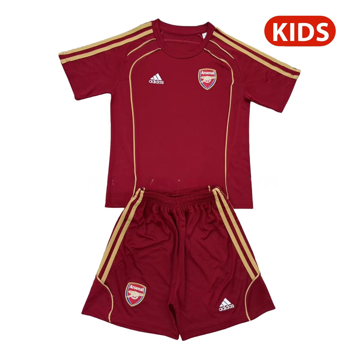 Arsenal 25-26 Urban Purtist Throwback Red Kids Kit - ReplicasJersey
