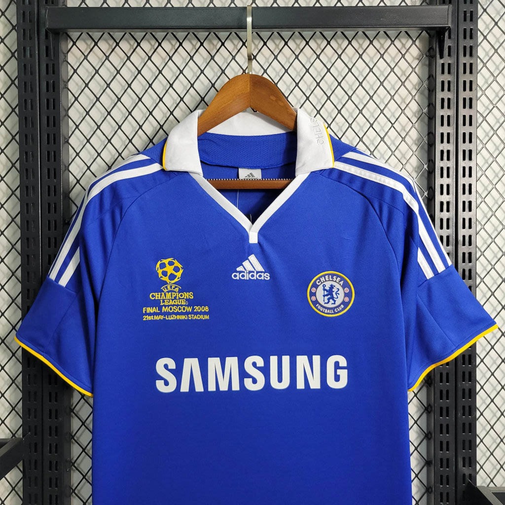 Retro CHELSEA 2007-08 Home Stadium Jersey - Champions League Final - ReplicasJersey