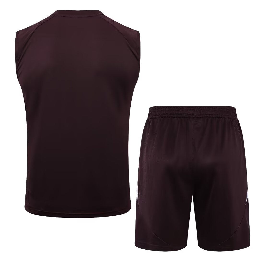 Bayern Munich 24-25 Vest Training Set - Dark Red - ReplicasJersey