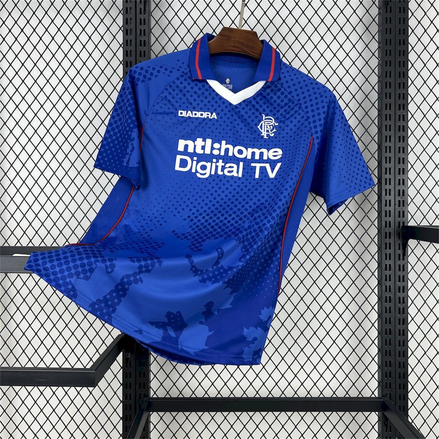 Retro Glasgow Rangers 2002-03 Home Jersey - ReplicasJersey
