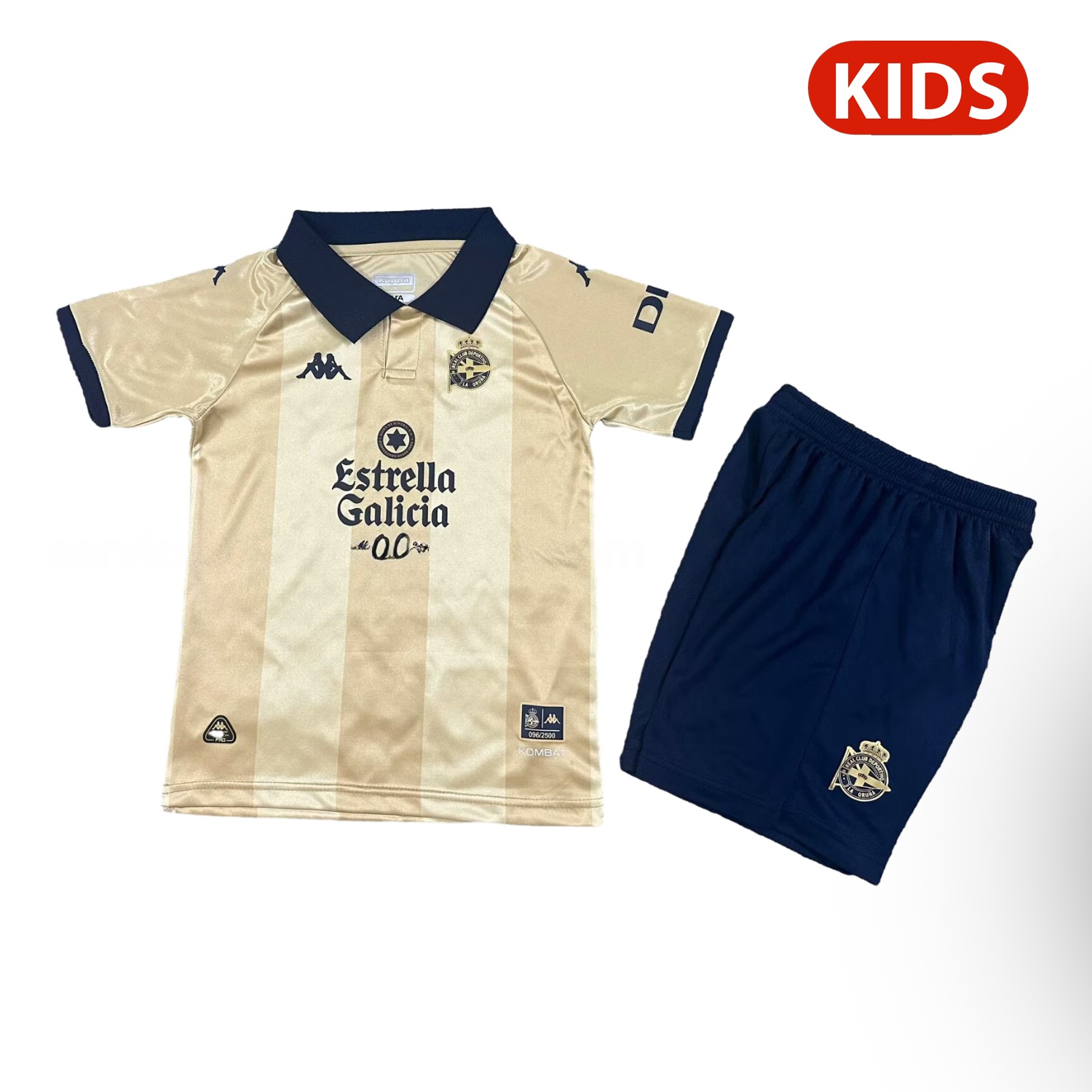 Deportivo de La Coruña 24-25 25th Anniversary of La Liga Triumph Kids Kit - ReplicasJersey