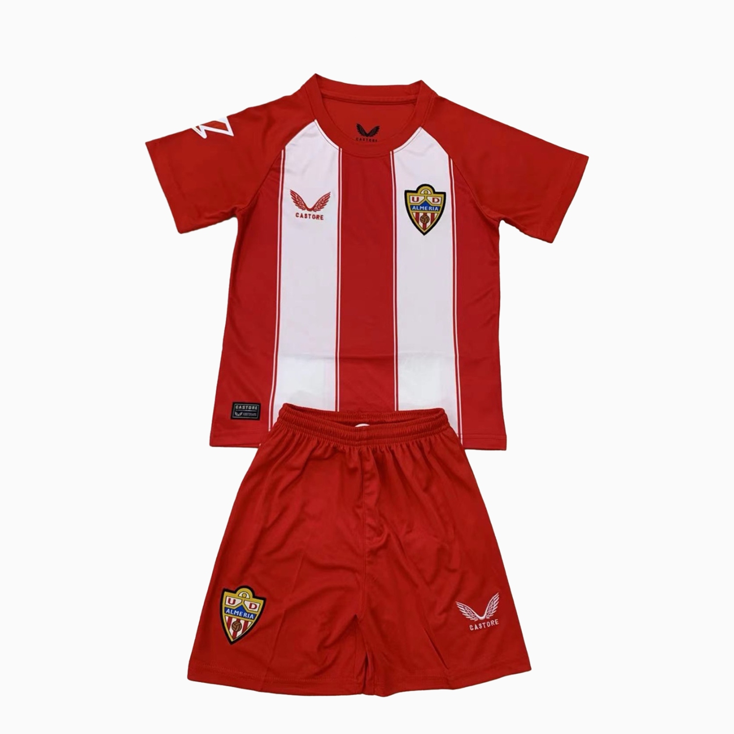 U.D. Almería 24-25 Home Men's Adult Jersey Set - Fans Version - ReplicasJersey