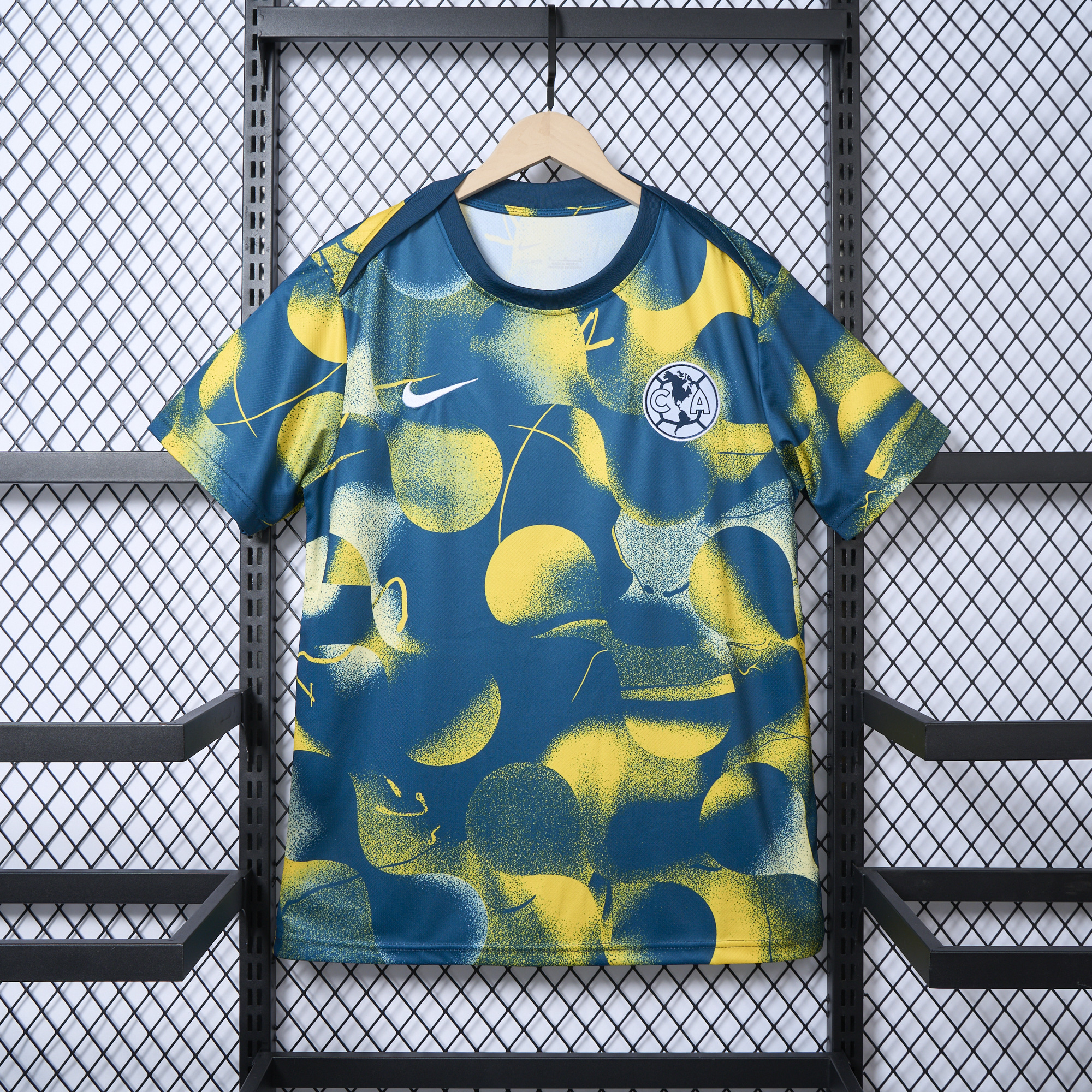 Club América 24-25 Yellow Pre-match Training Jersey - Fans Version - ReplicasJersey