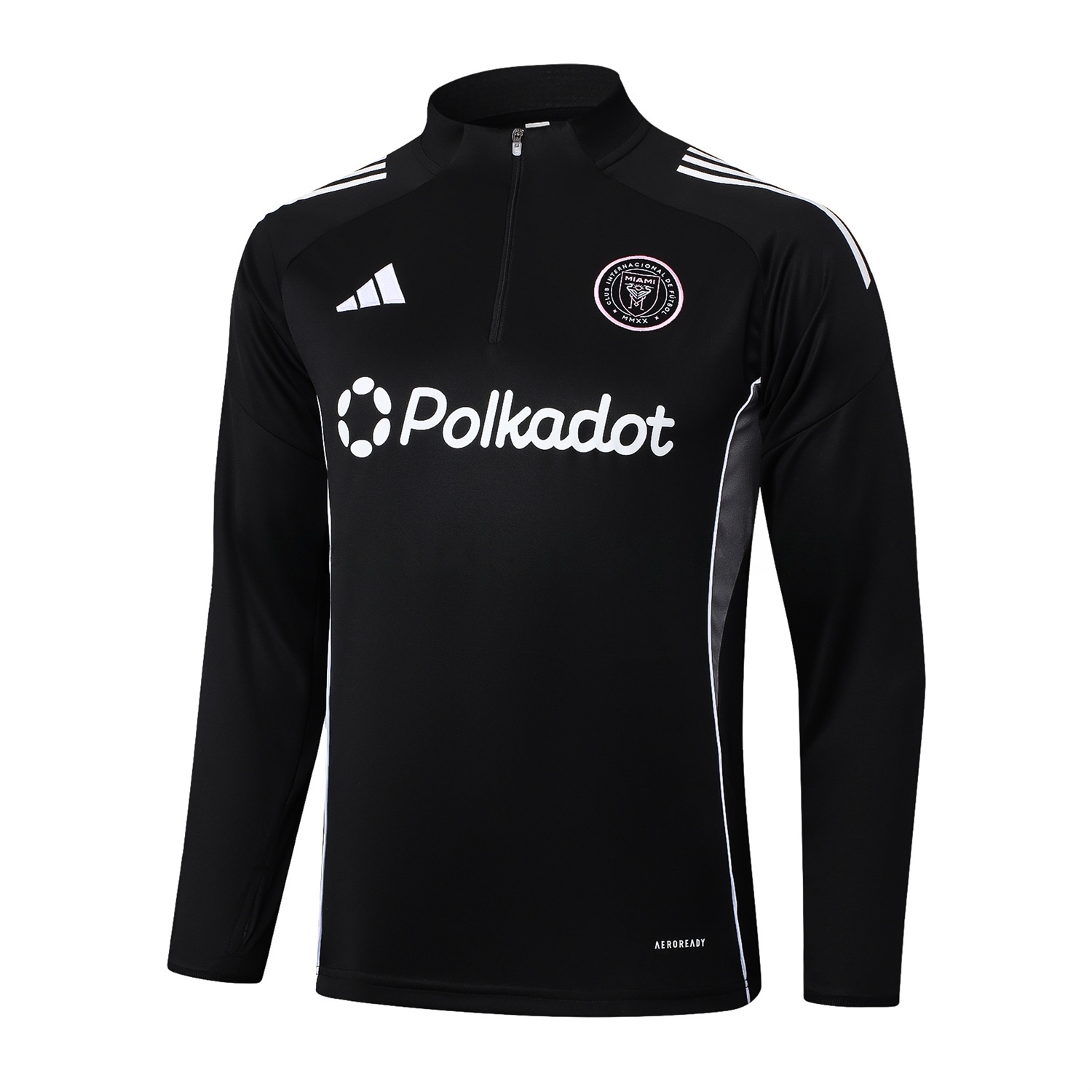 INT M.A.M 25-26 Long Sleeves Training Set - Black Top & Black Pants - ReplicasJersey