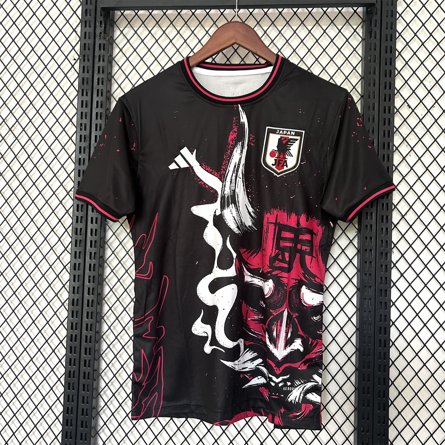 Japan 25-26 Red Ghost Face Mask Black Special Jersey - Fans Version - ReplicasJersey