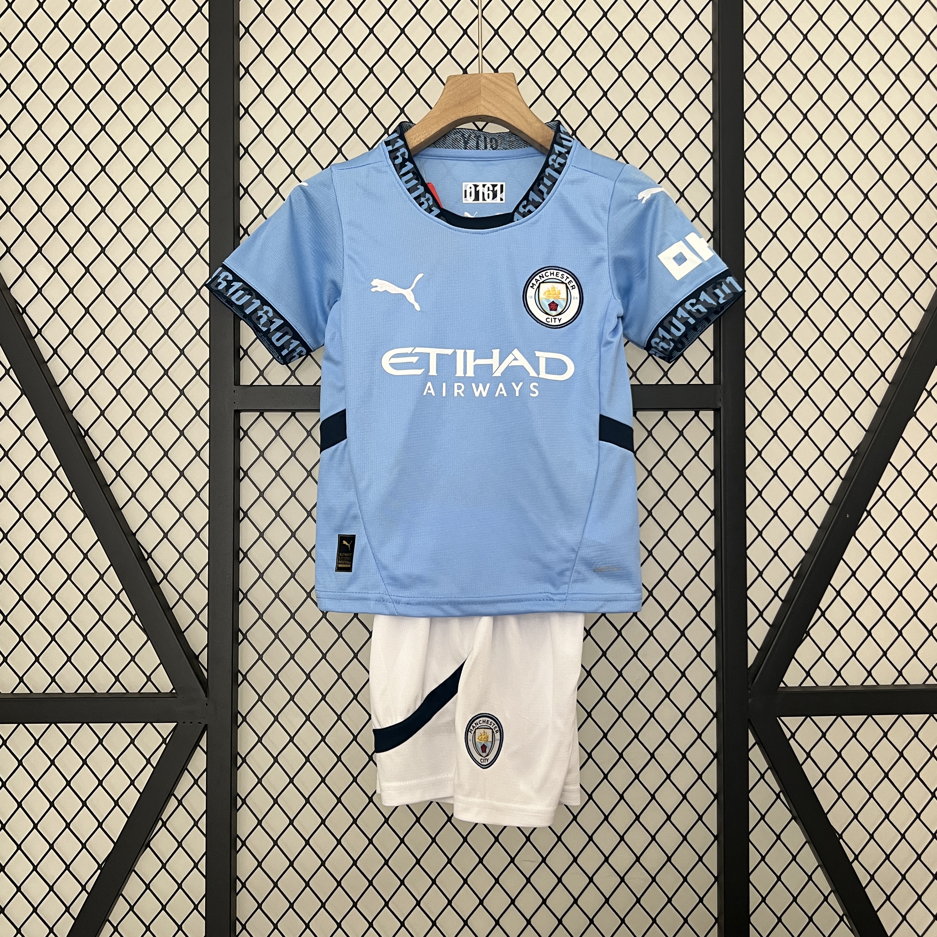 Manchester City 24-25 Home Stadium Kids Kit - ReplicasJersey