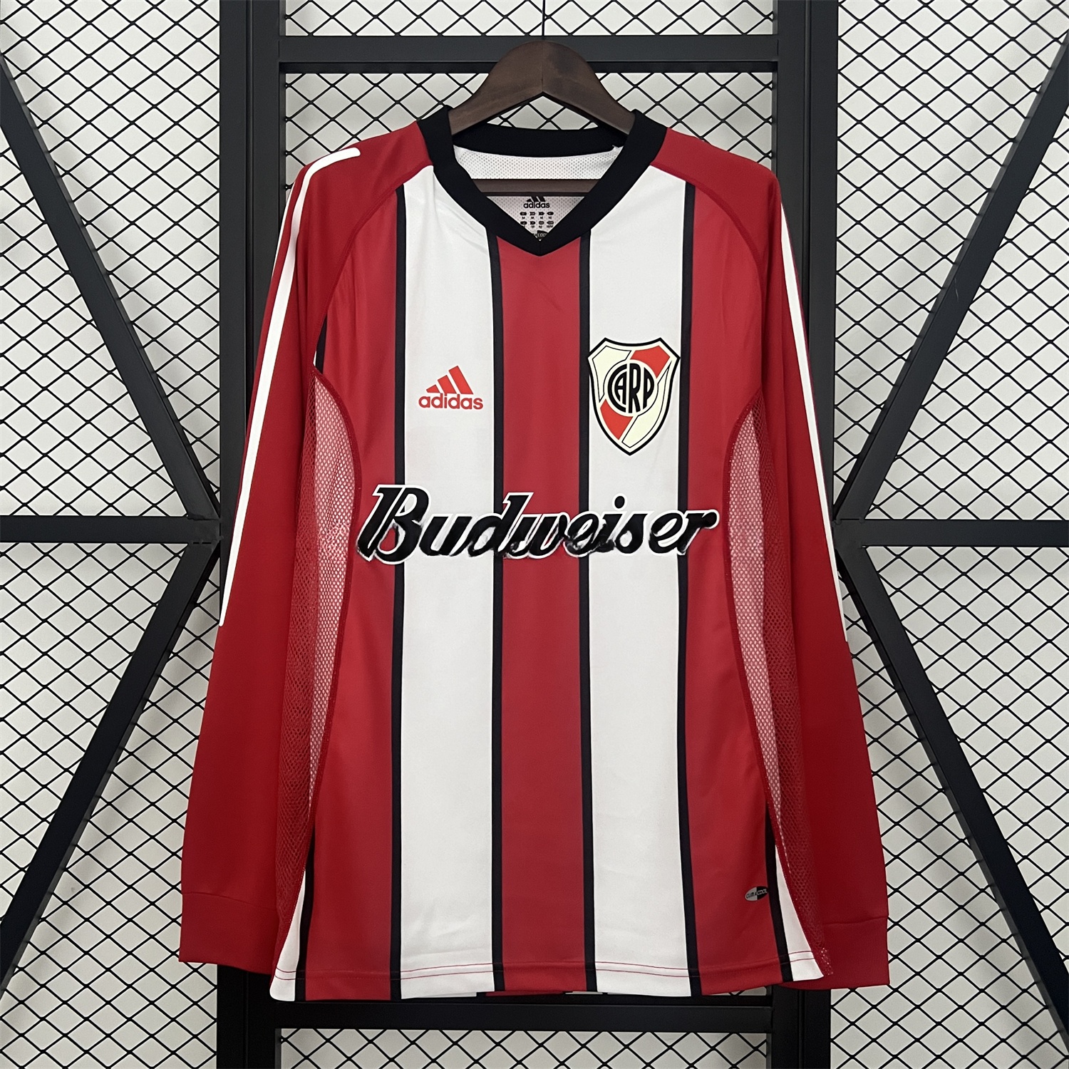 Retro River Plate 2003-04 Away Long Sleeves Jersey - ReplicasJersey