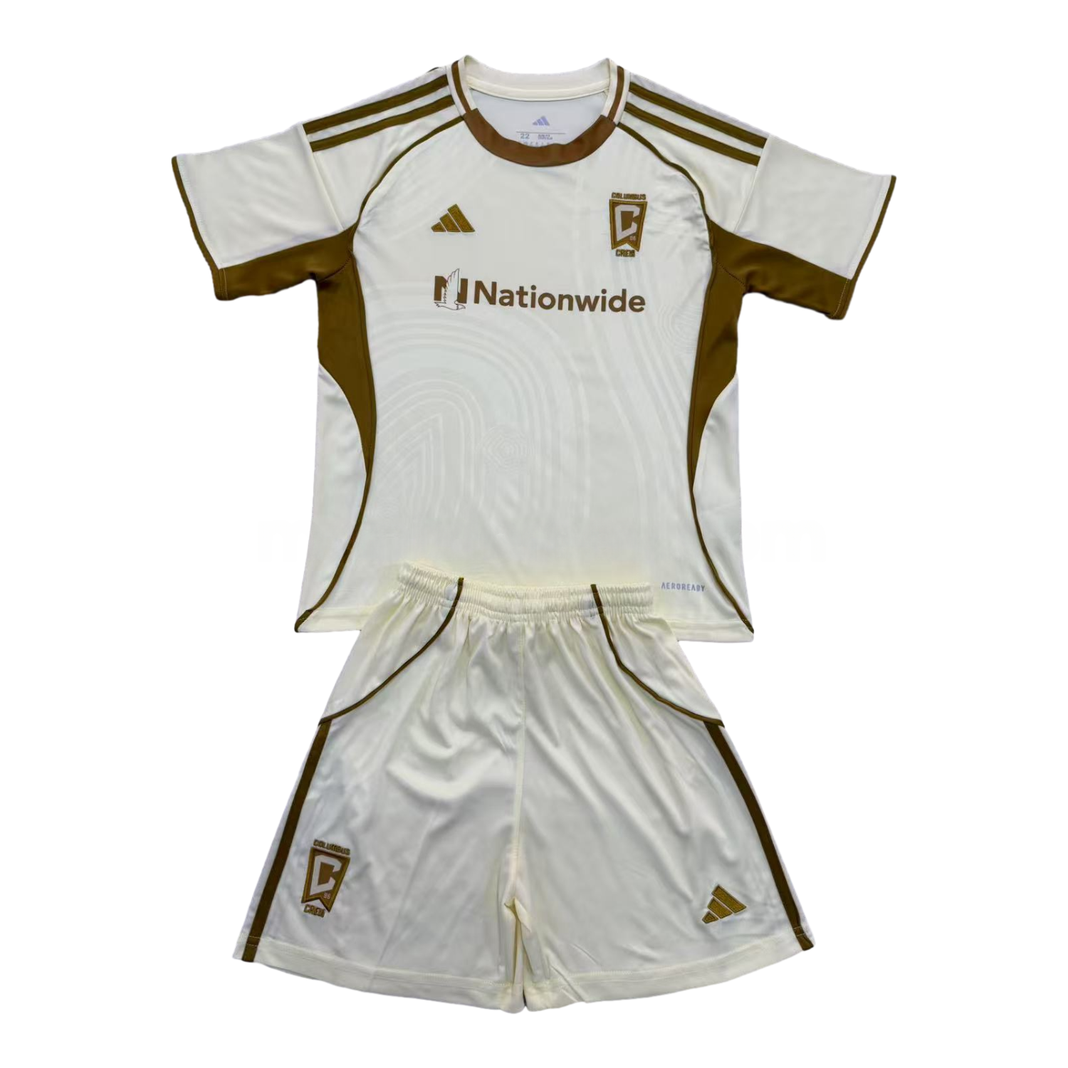 Columbus Crew 25-26 Light Yellow Pre-Match Training Men's Adult Jersey Set - Fans Version - ReplicasJersey