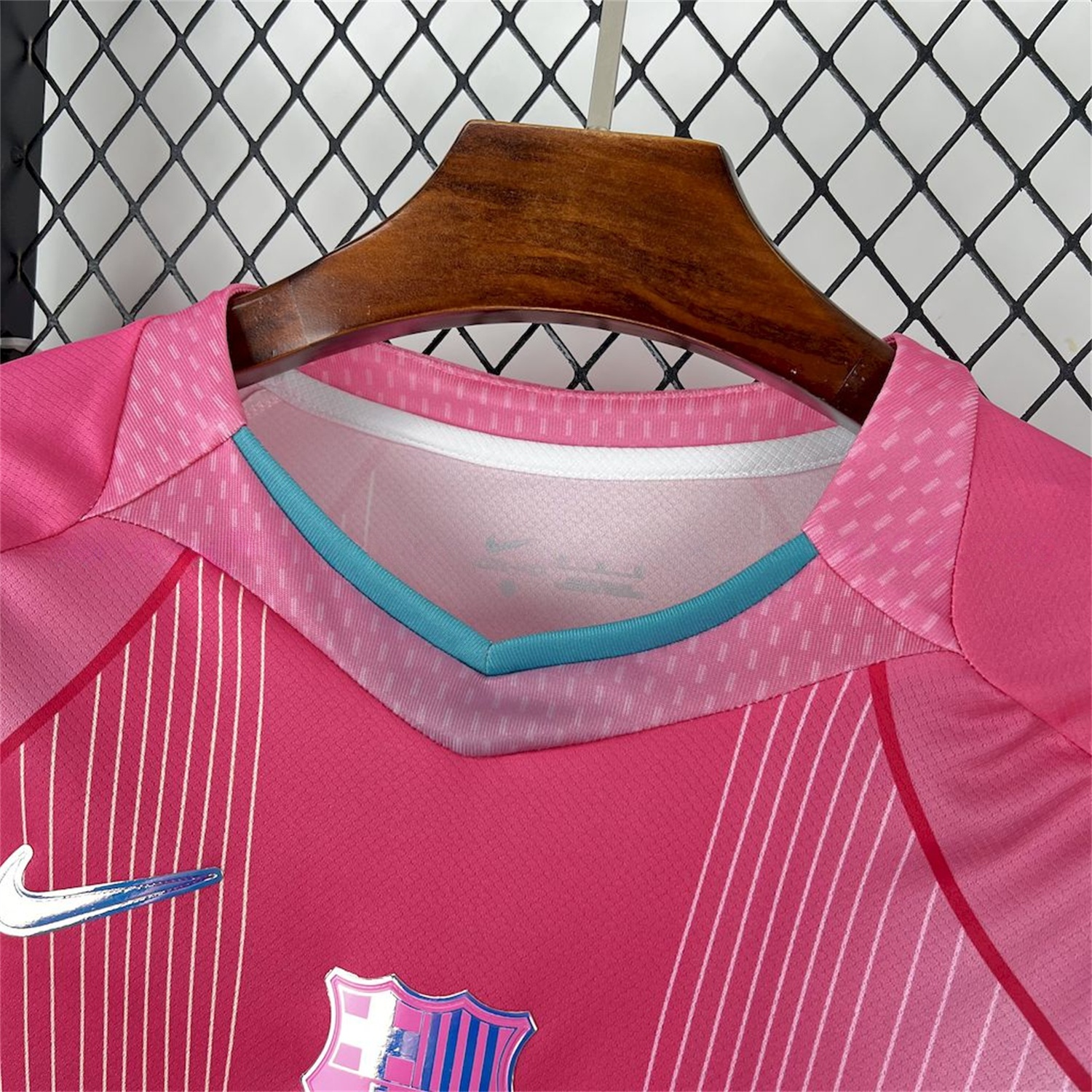 B.A.R.S.A 25-26 T90 White Lines Pink Gradient Special Jersey - Fans Version - ReplicasJersey