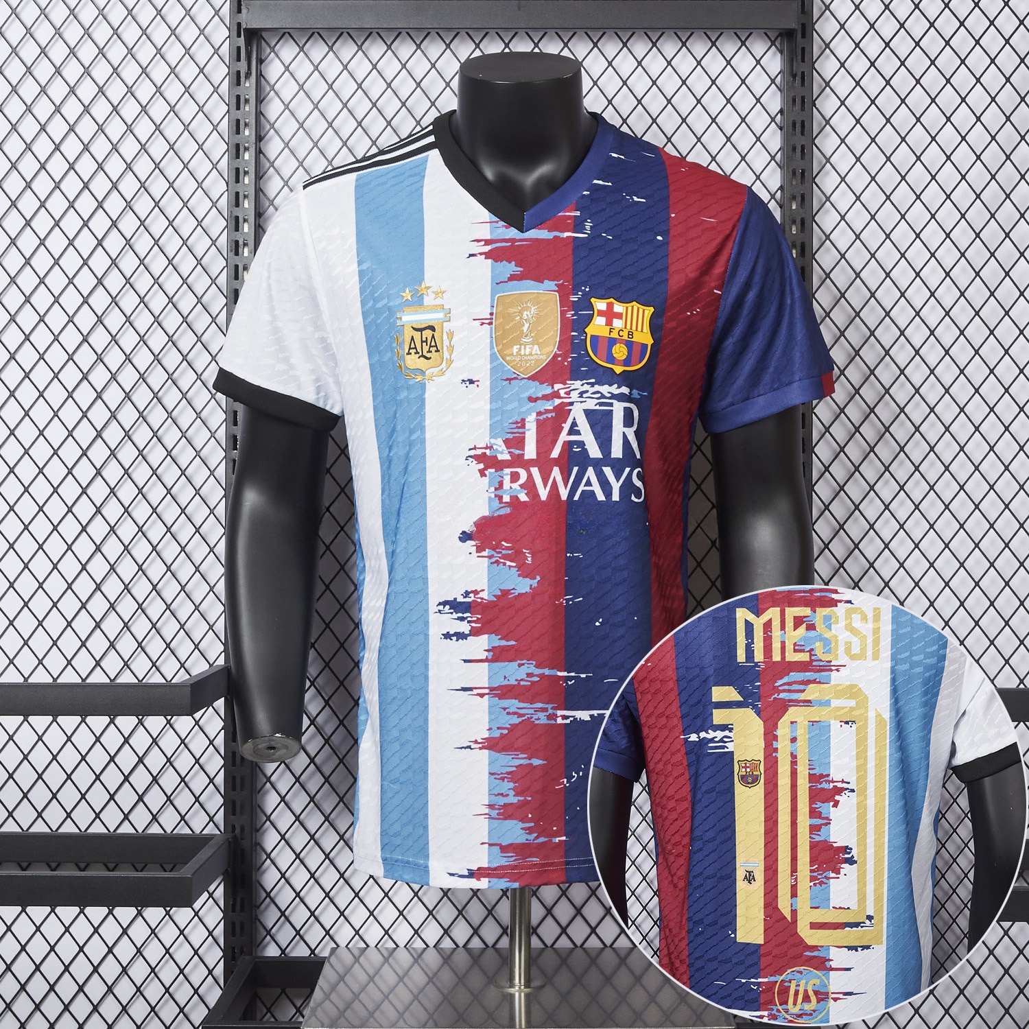 Messi 25-26 Argentina & B.A.R.S.A Special Jersey - Player Version - ReplicasJersey