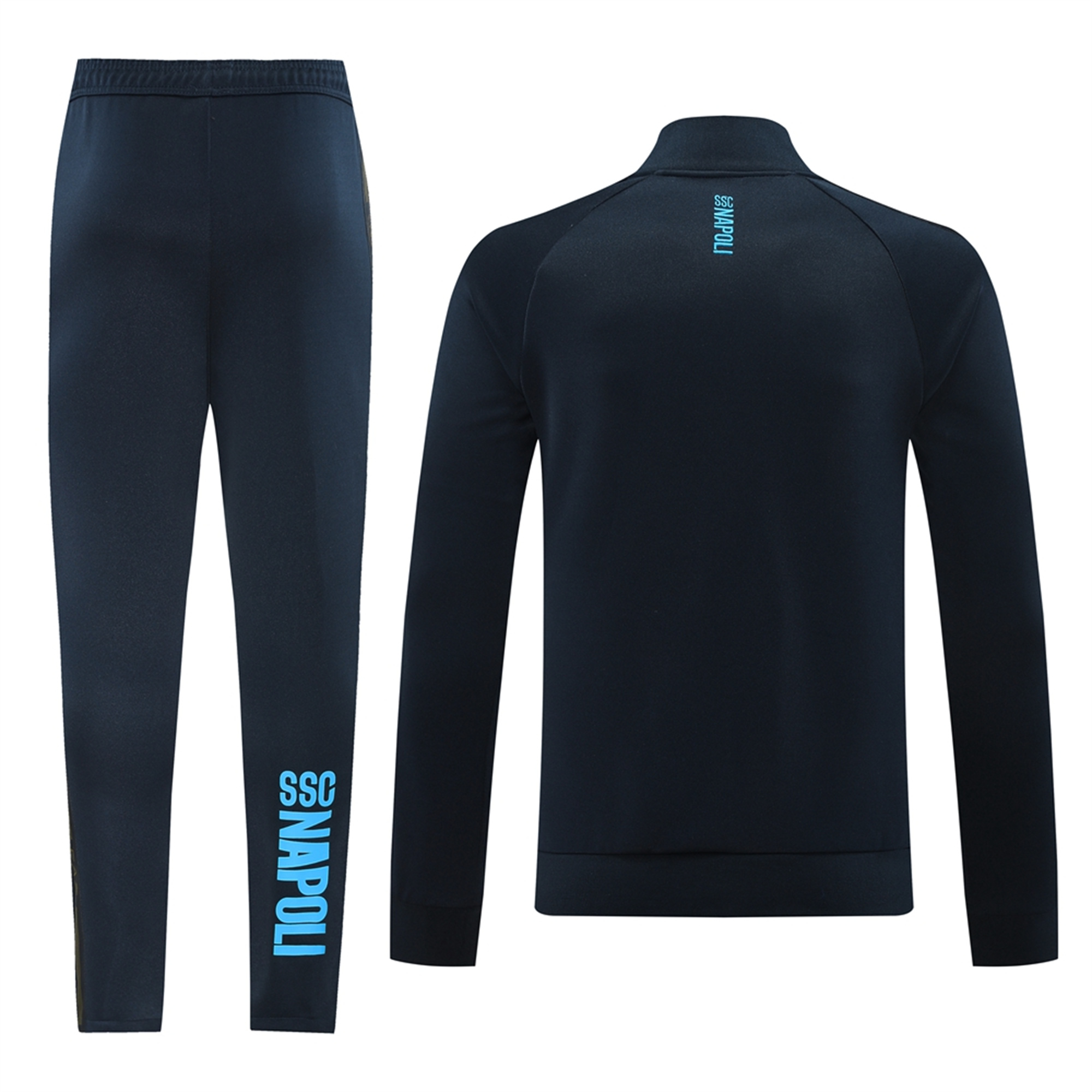 Napoli 24-25 Jacket Training Tracksuit - Deep Blue Top and Pants - ReplicasJersey