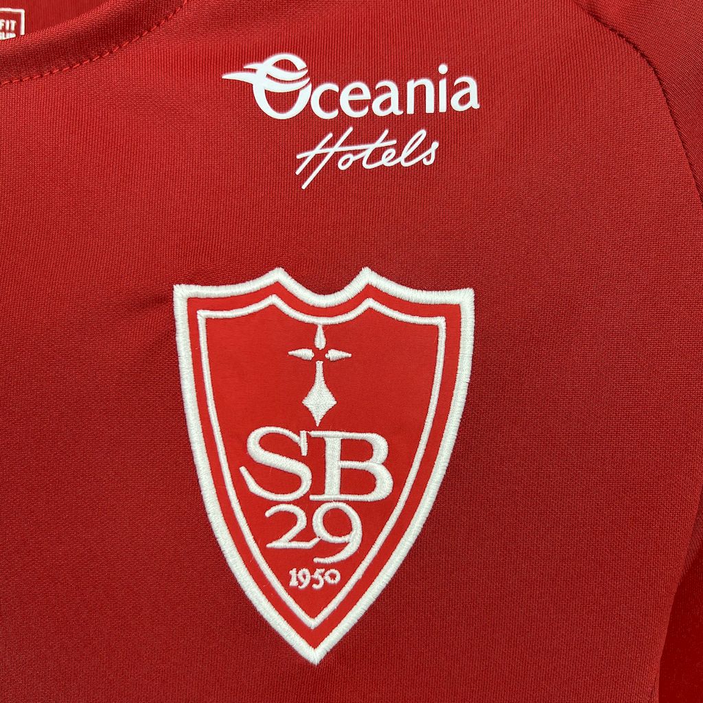Stade Brestois 24-25 Home Jersey - Fans Version - ReplicasJersey