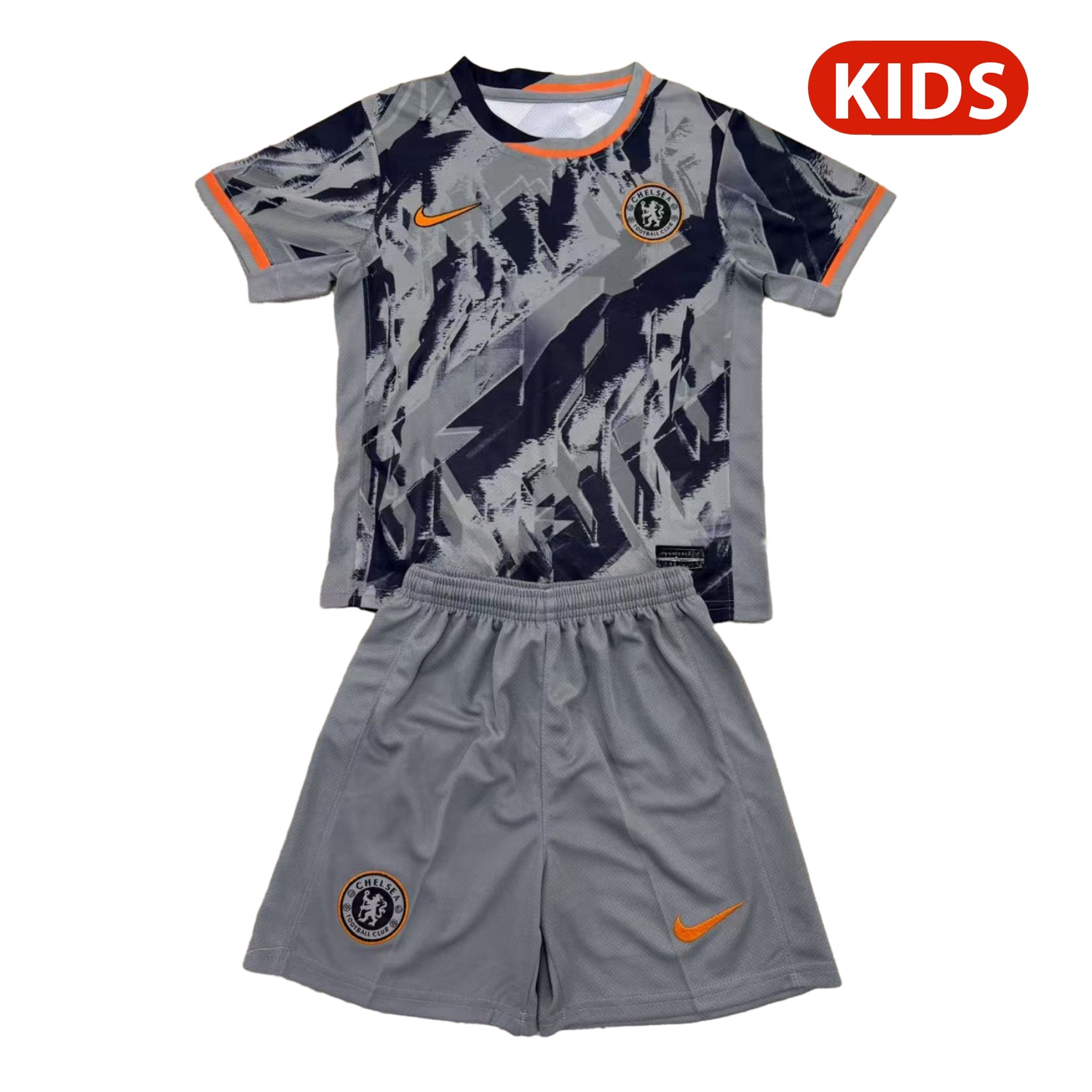 C.H.E.L.S.E.A 25-26 Grey Concept Kids Kit - ReplicasJersey