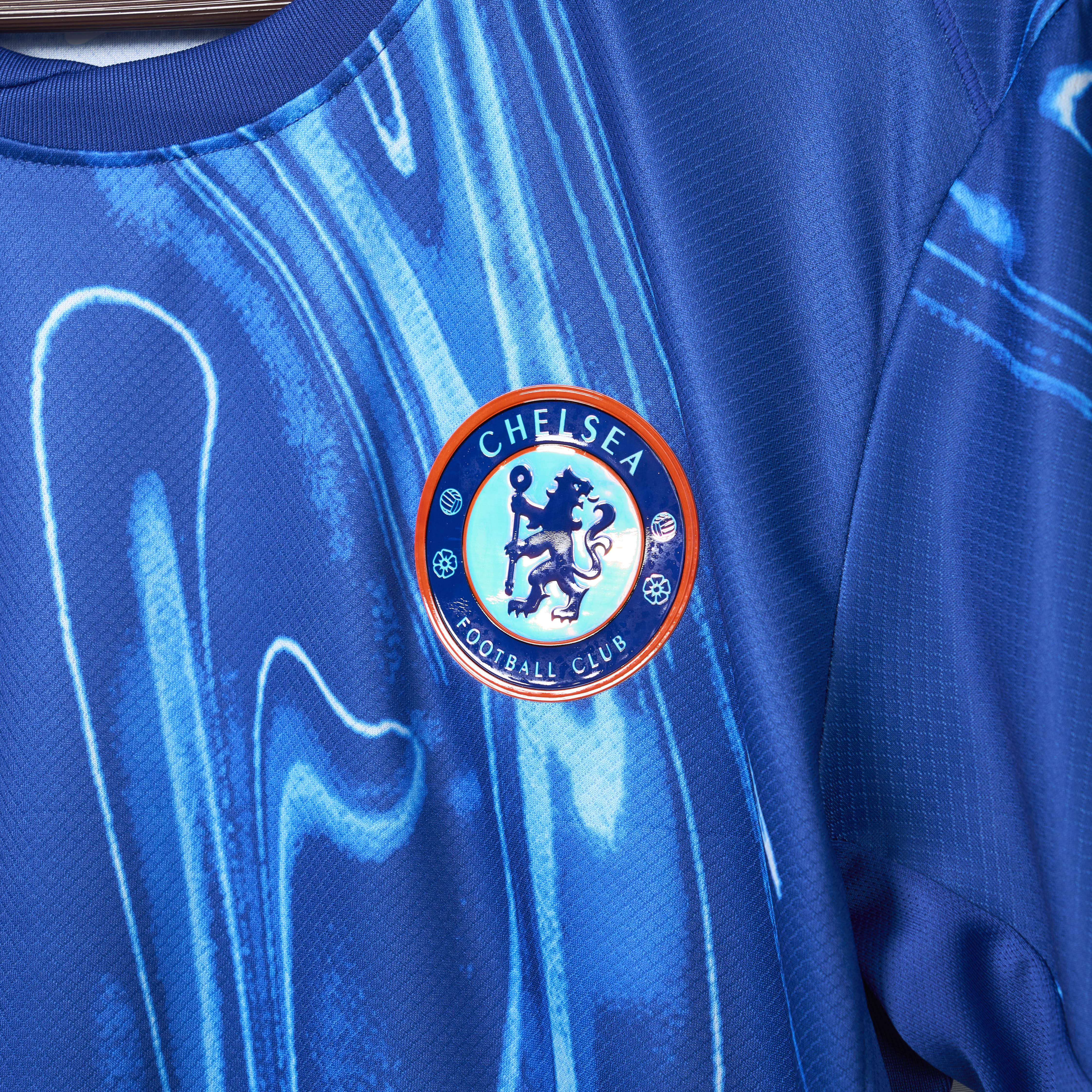 C.H.E.L.S.E.A 24-25 Home Stadium Jersey With Chest Advertisement - Fans Version - ReplicasJersey