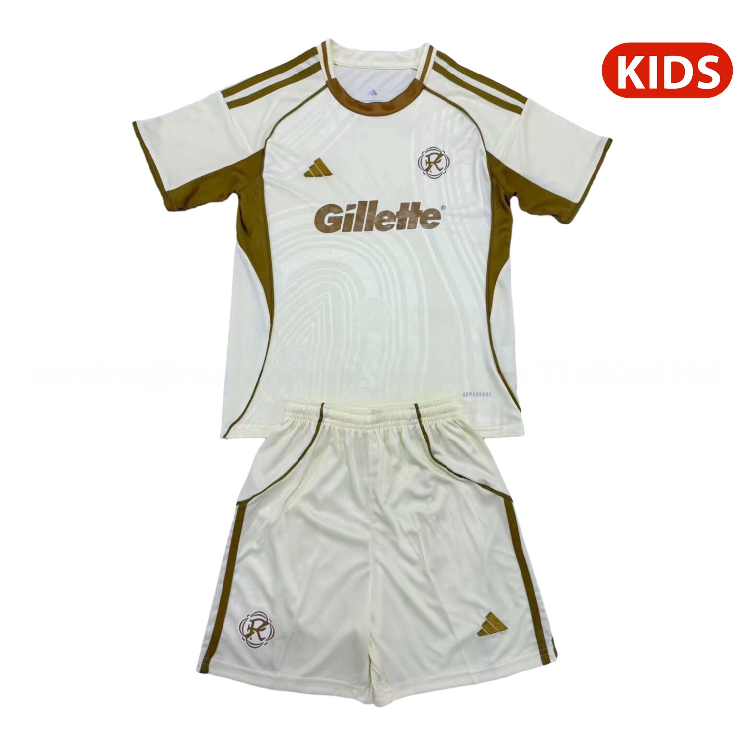 New England Revolution 25-26 Pre-Match Training Kids Kit - ReplicasJersey