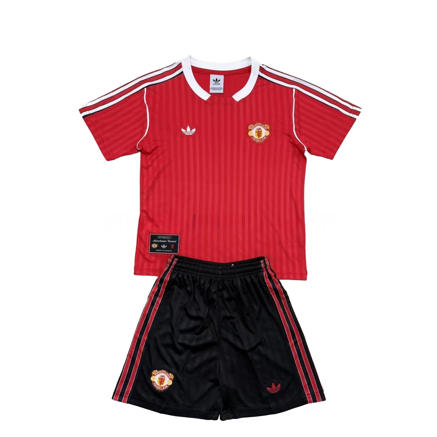 Manchester United 25-26 Red Terrace Icon Throwback Style Men's Adult Jersey Set - Fans Version - ReplicasJersey