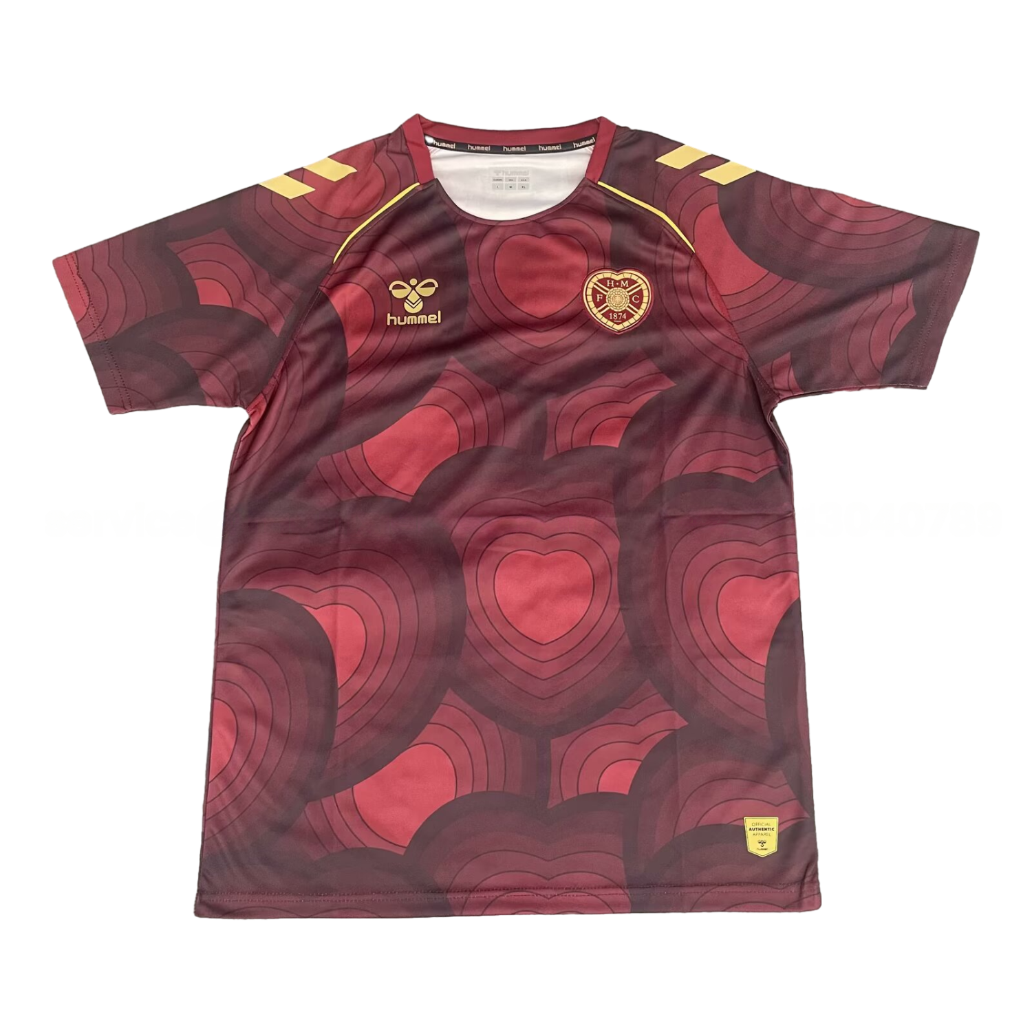 Hearts Heart of Midlothian 25-26 Red Pre-Match Training Jersey - Fans Version - ReplicasJersey