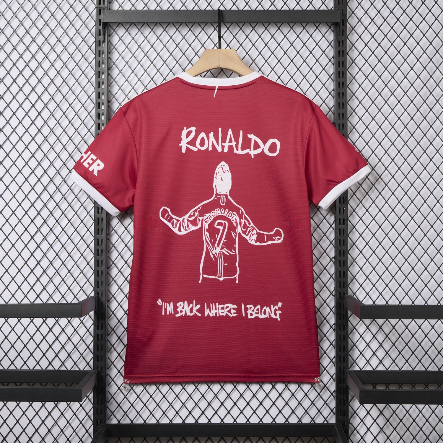 Manchester United Retro 21-22 Home Ronaldo Graffiti Edition Special Edition Jersey - ReplicasJersey
