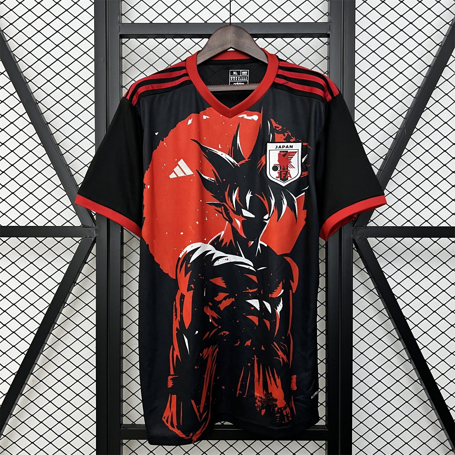 Japan 2024 Black Red Son Goku Jersey - Fans Version - ReplicasJersey