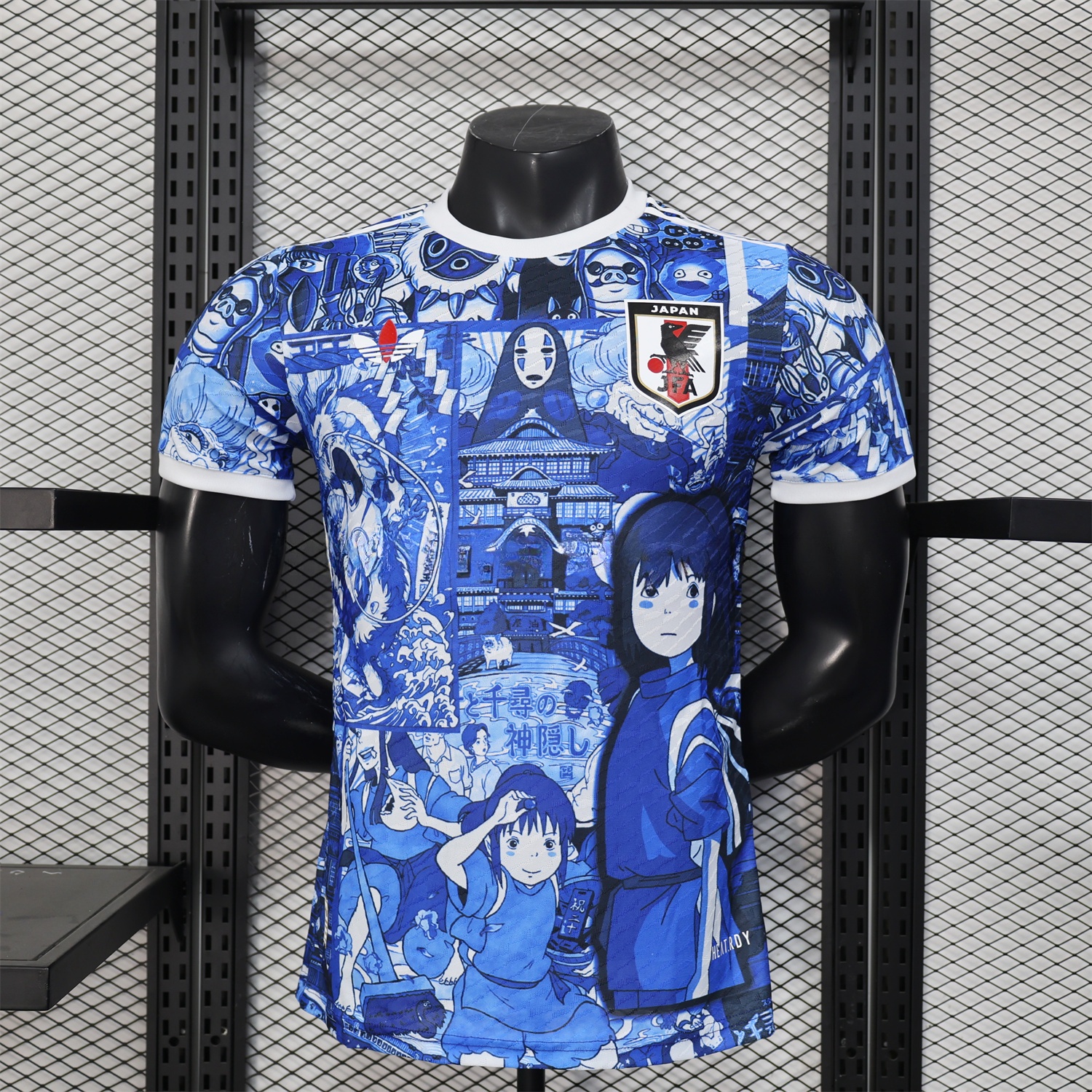 Japan 25-26 Spirited Away Blue Special Edition Jersey - Player Version - ReplicasJersey