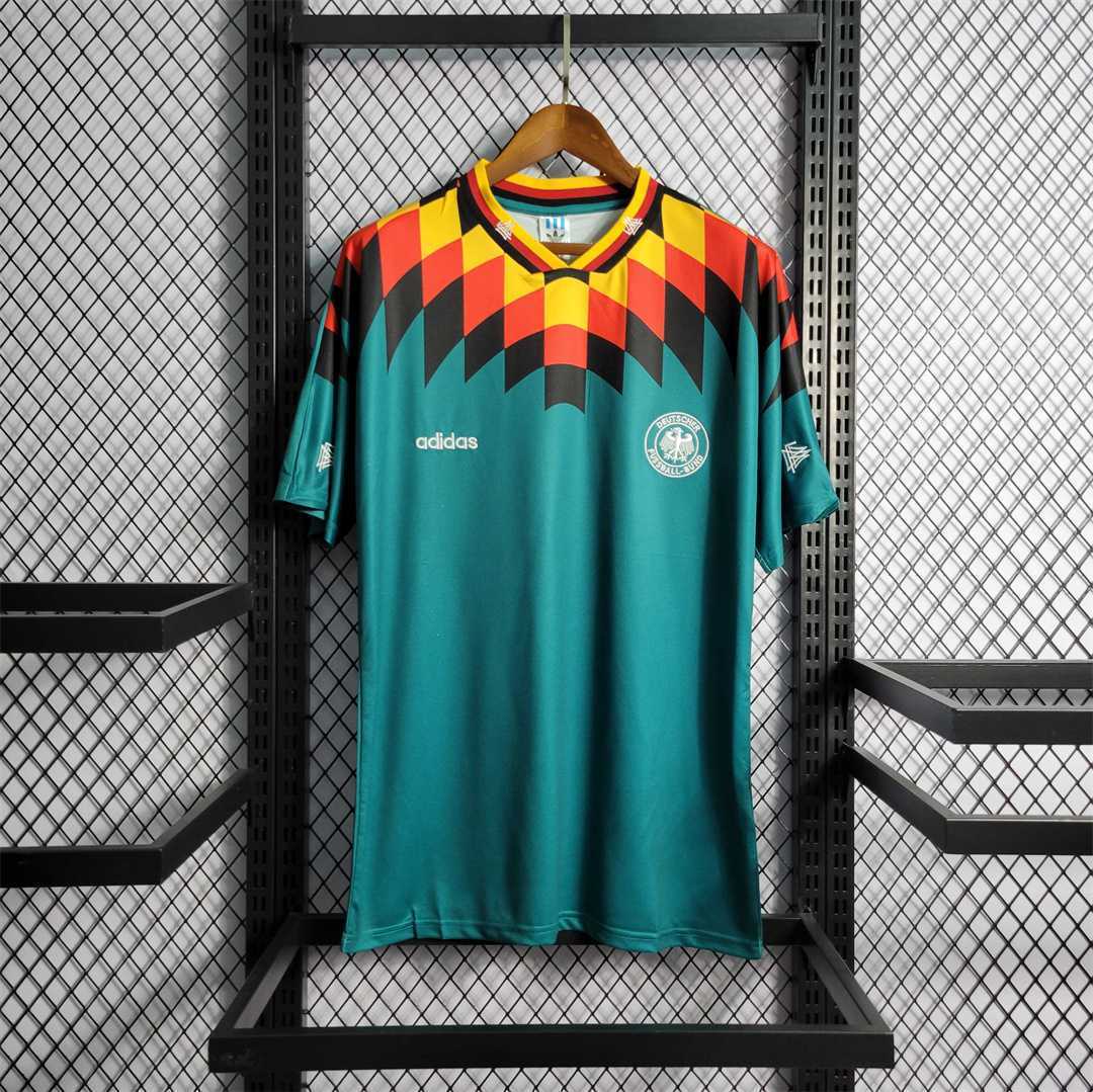 Retro Germany 1994 Away Stadium Jersey - ReplicasJersey