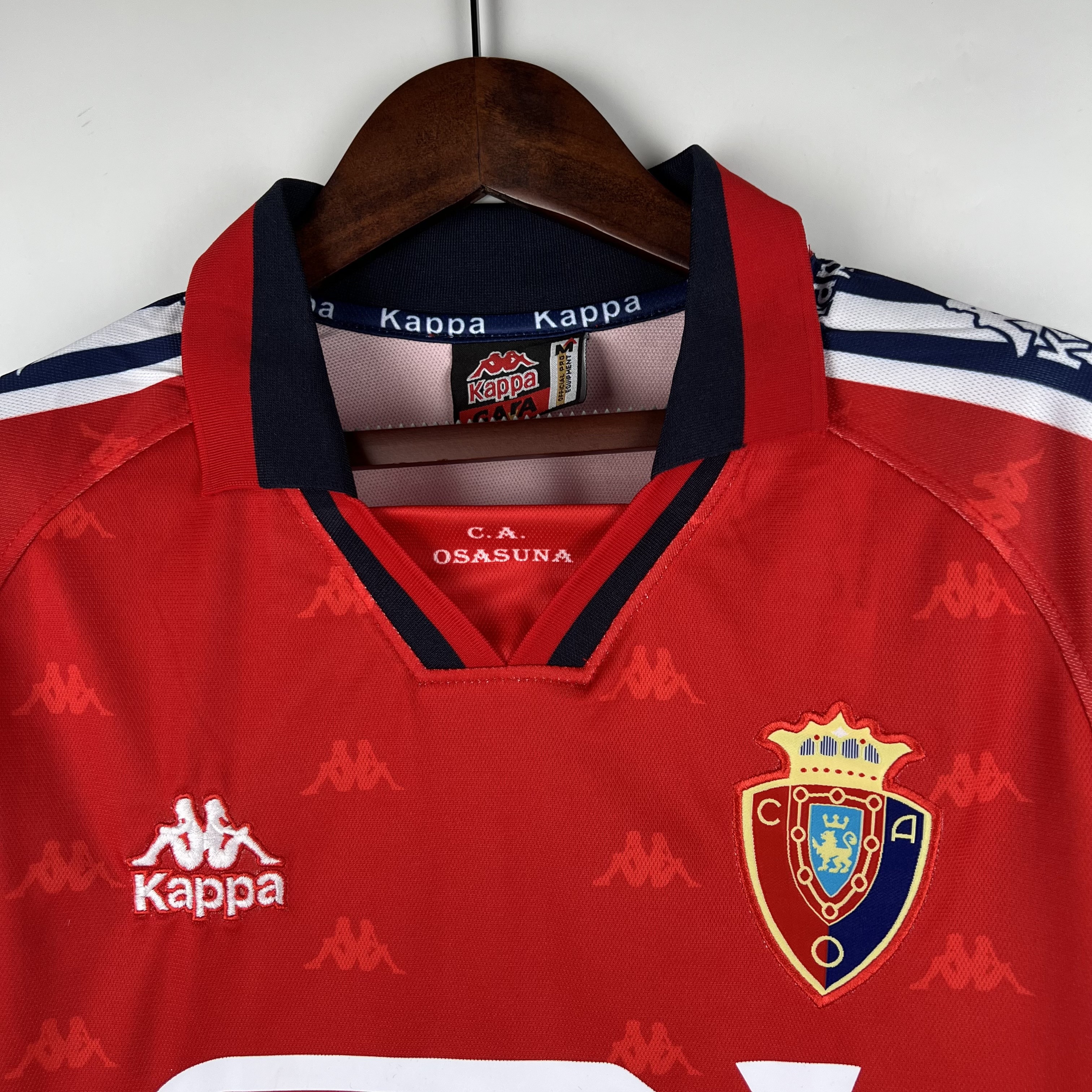 Retro Osasuna 1995-97 Home Stadium Jersey - ReplicasJersey