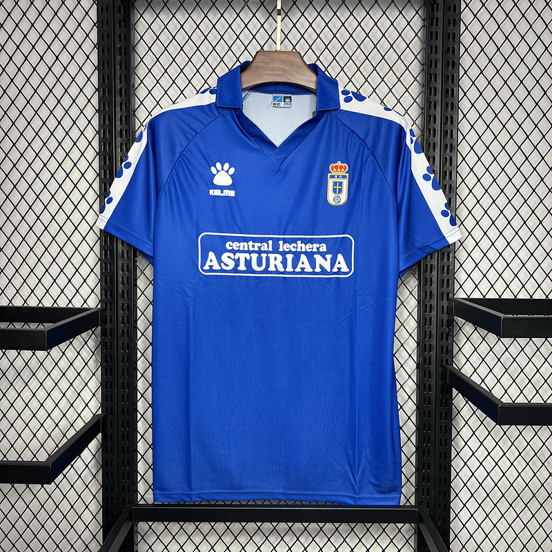 Retro Real Oviedo Vetusta 1990-91 Home Stadium Jersey - ReplicasJersey