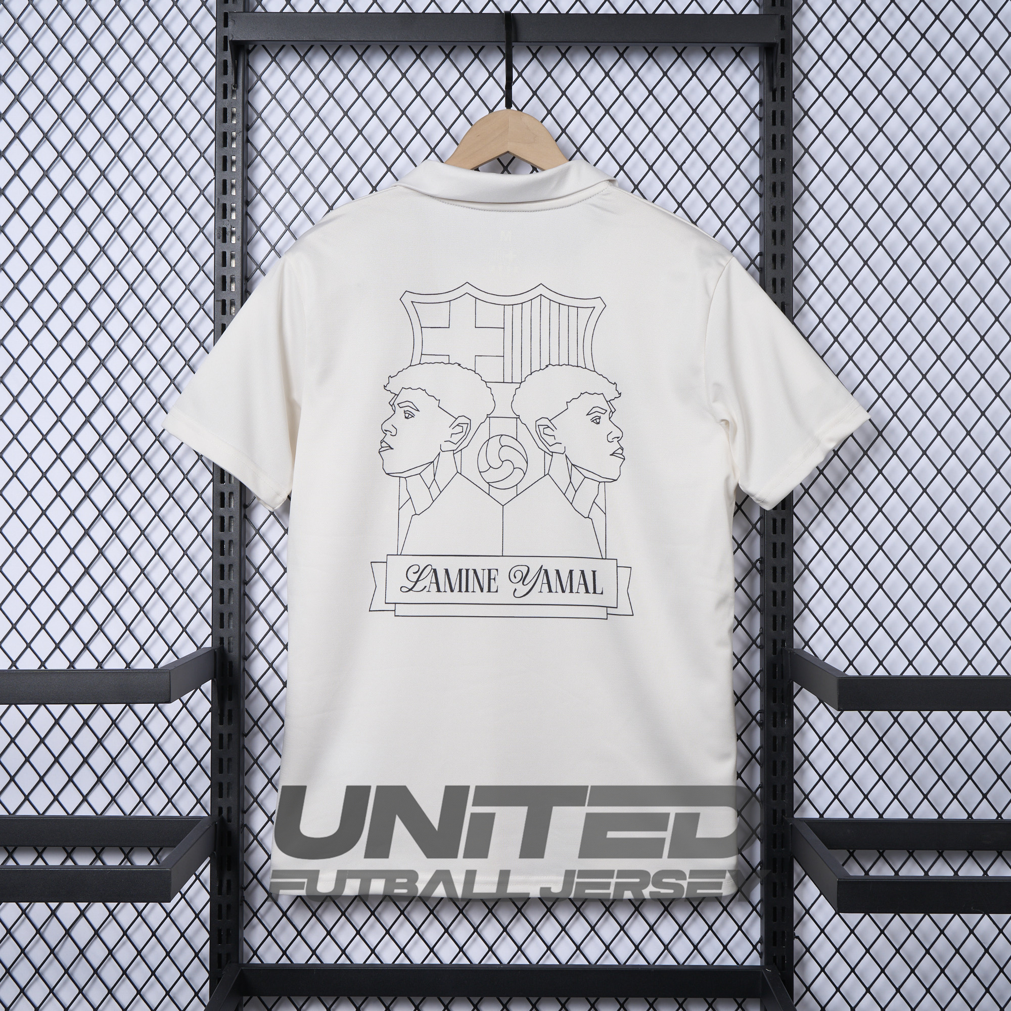 B.A.R.S.A 24-25 Yamal Anniversary White Jersey - Fans Version - ReplicasJersey