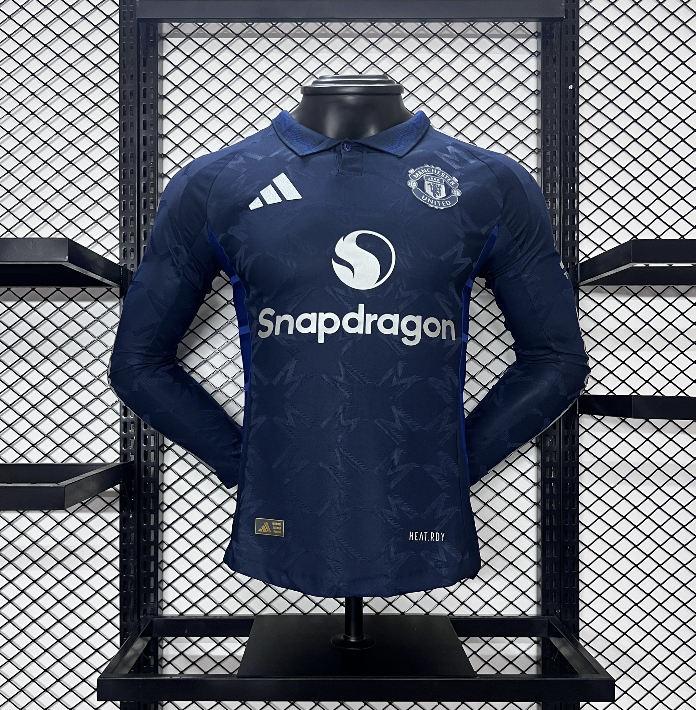 Manchester United 24-25 Away Long Sleeve Jersey - Player Version - ReplicasJersey