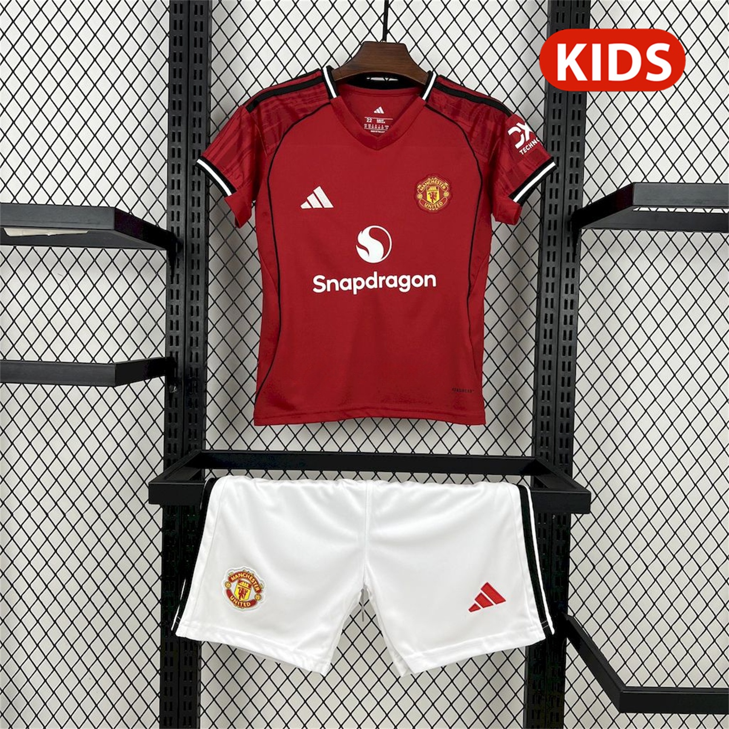 Manchester United 25-26 Home Kids Kit - ReplicasJersey