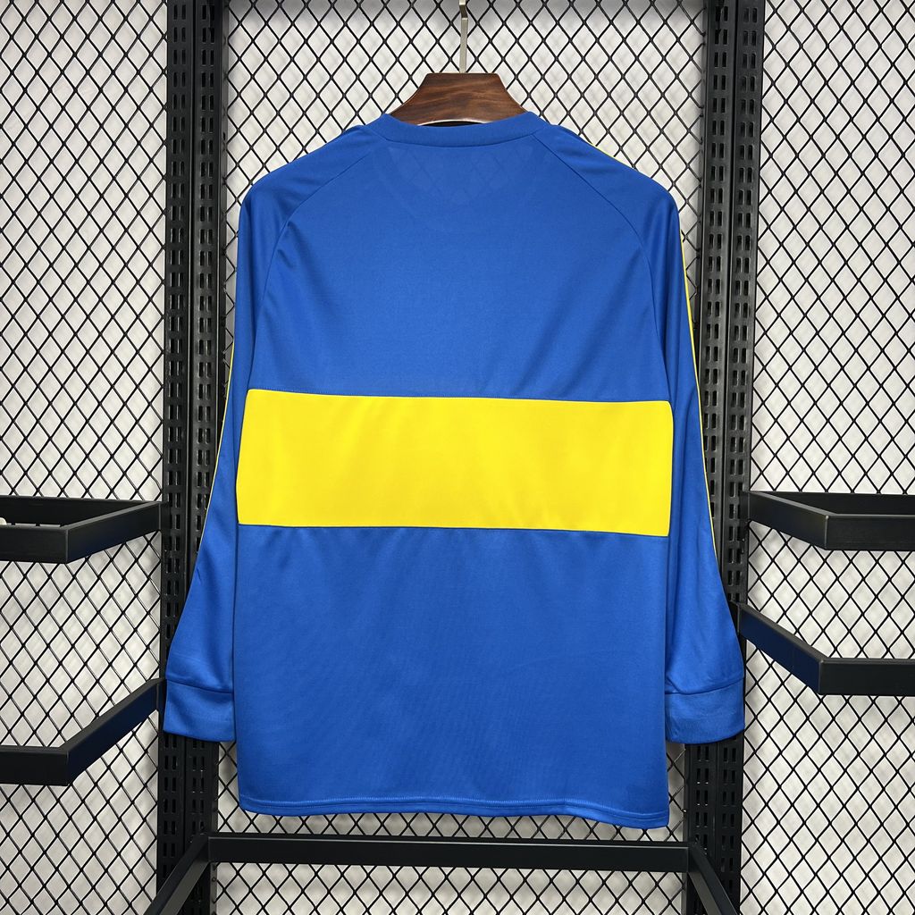 Retro Boca Juniors 1981-82 Home Long Sleeve Jersey - ReplicasJersey