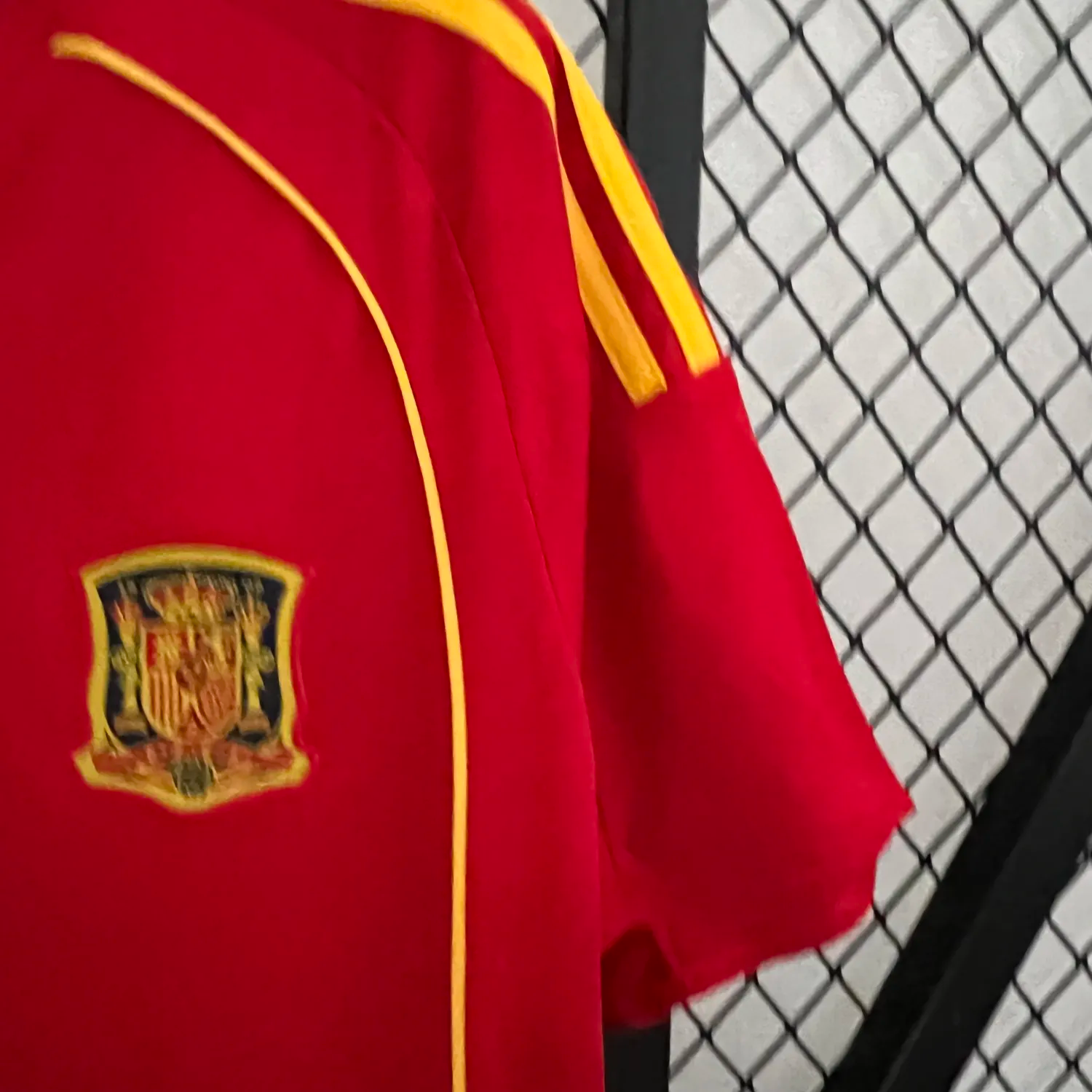 Retro Spain 2008 Home Stadium Jersey - ReplicasJersey