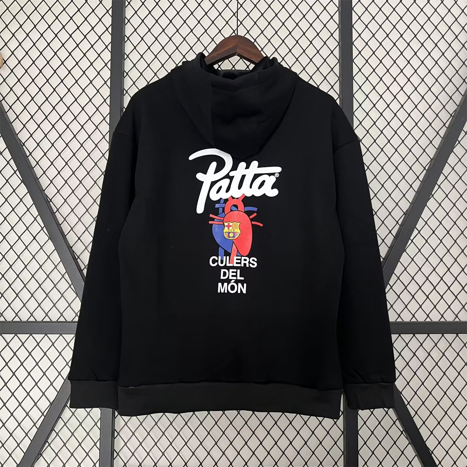 B.A.R.S.A x Patta 25-26 Black Unisex Pullover Hoodie - ReplicasJersey