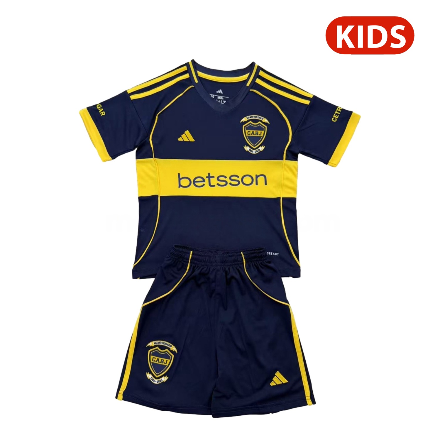 Boca Juniors 25-26 Home 120th Anniversary Kids Kit - ReplicasJersey