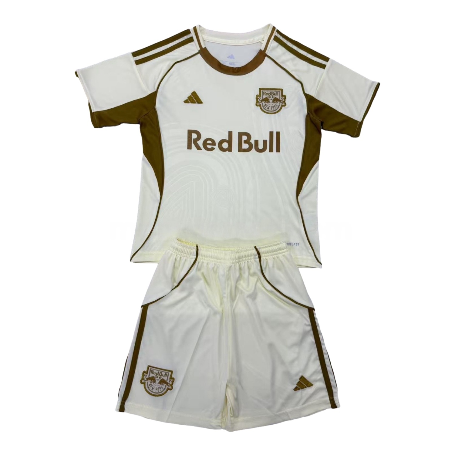 New York Red Bulls 25-26 Light Yellow Pre-Match Training Men's Adult Jersey Set - Fans Version - ReplicasJersey