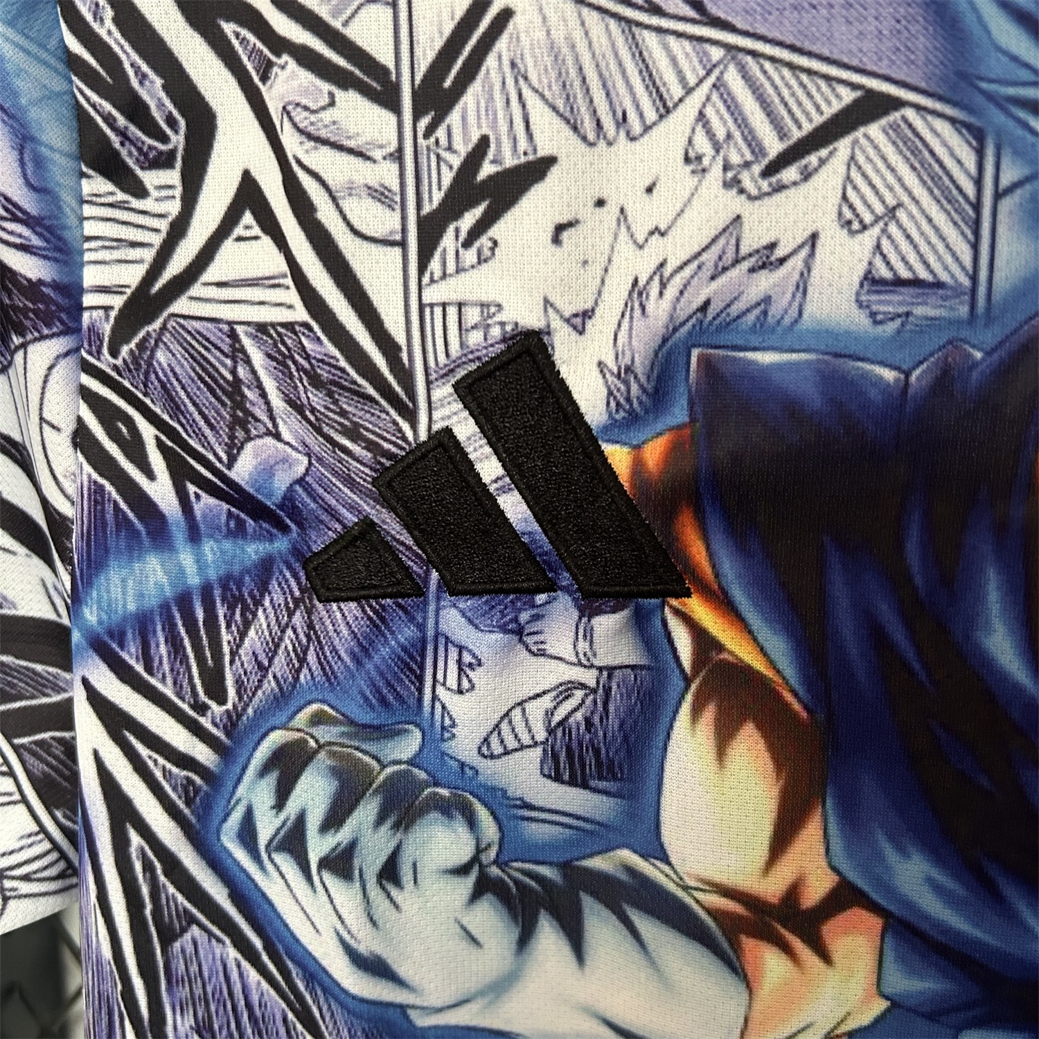 Japan 25-26 Blue Goku Black & White Background Special Jersey - Fans Version - ReplicasJersey