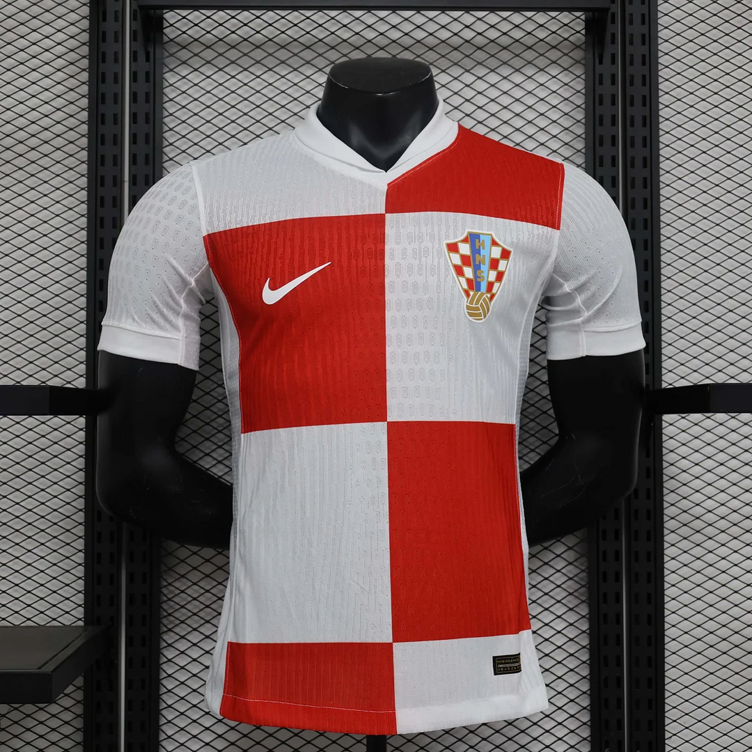 Croatia 2024 Home Stadium Jersey - Player Version - ReplicasJersey