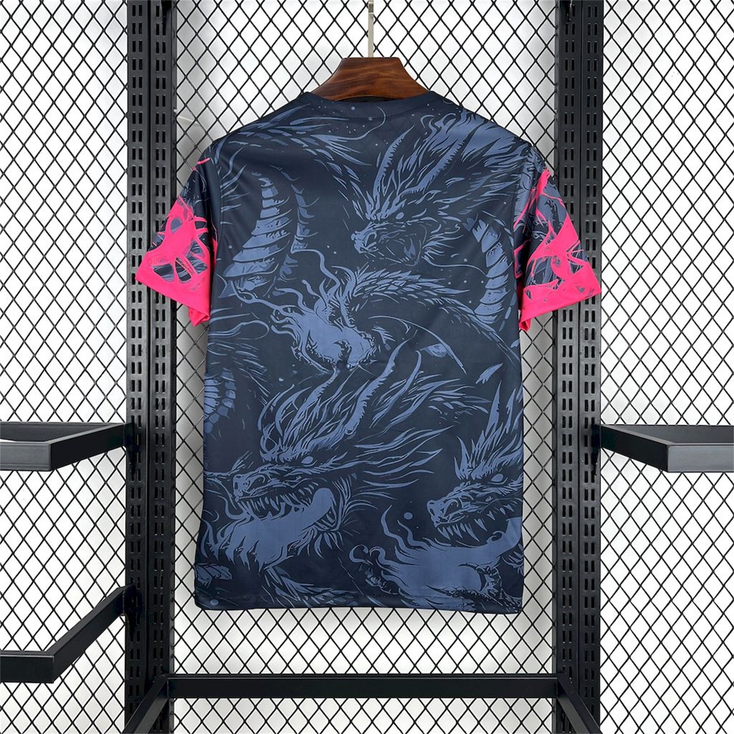 B.A.R.S.A 25-26 Pink & Black Dragon Black Special Jersey - Fans Version - ReplicasJersey
