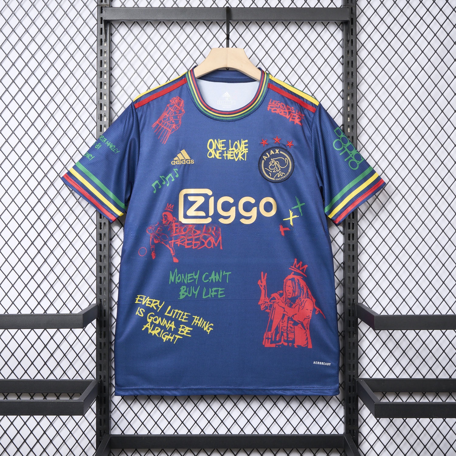 Ajax x B-O-B Marly 2025-26 40th Blue Special Edition Jersey - Fans Version - ReplicasJersey