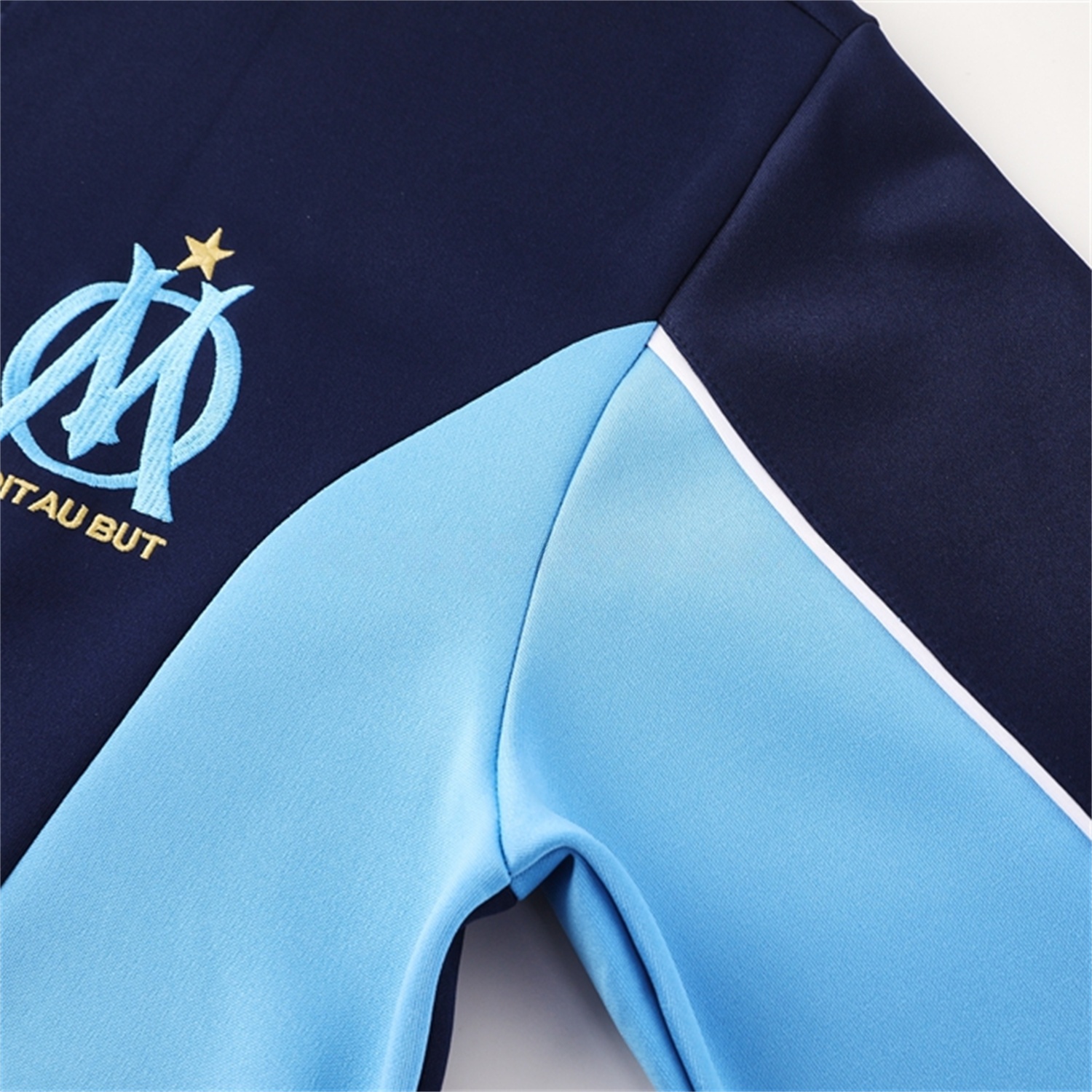 Marseille 25-26 Jacket Training Tracksuit - Deep Blue Jackets & Pants - ReplicasJersey