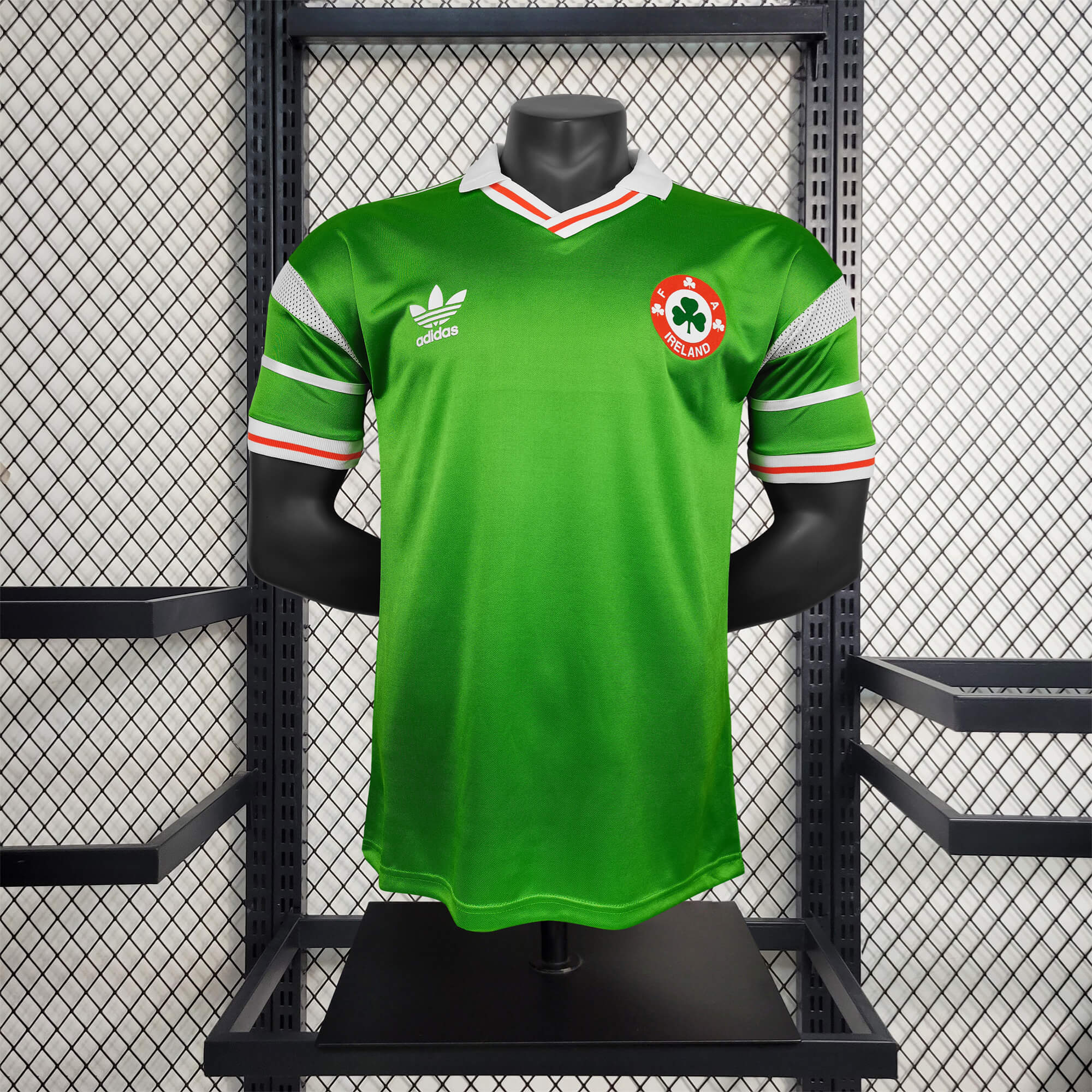 Retro Ireland 1988 Home Stadium Jersey - ReplicasJersey