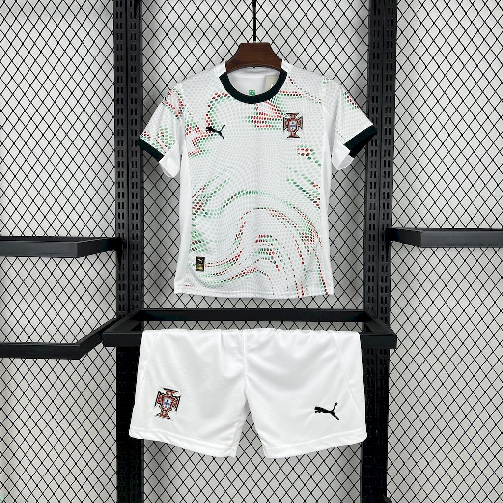 Portugal 2025-26 Away Kids Kit - ReplicasJersey