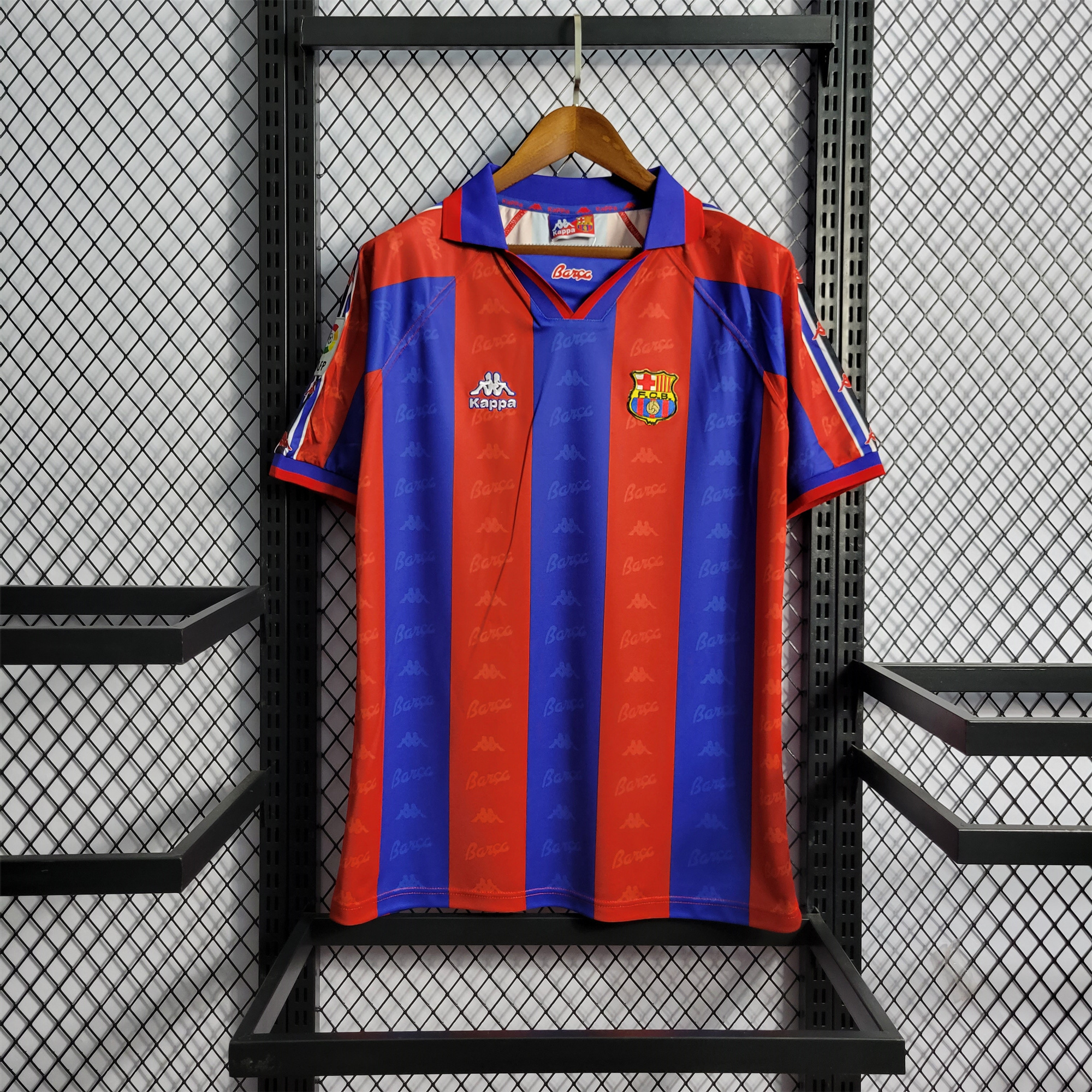 B.A.R.S.A Retro 96-97 Home Stadium Jersey - ReplicasJersey