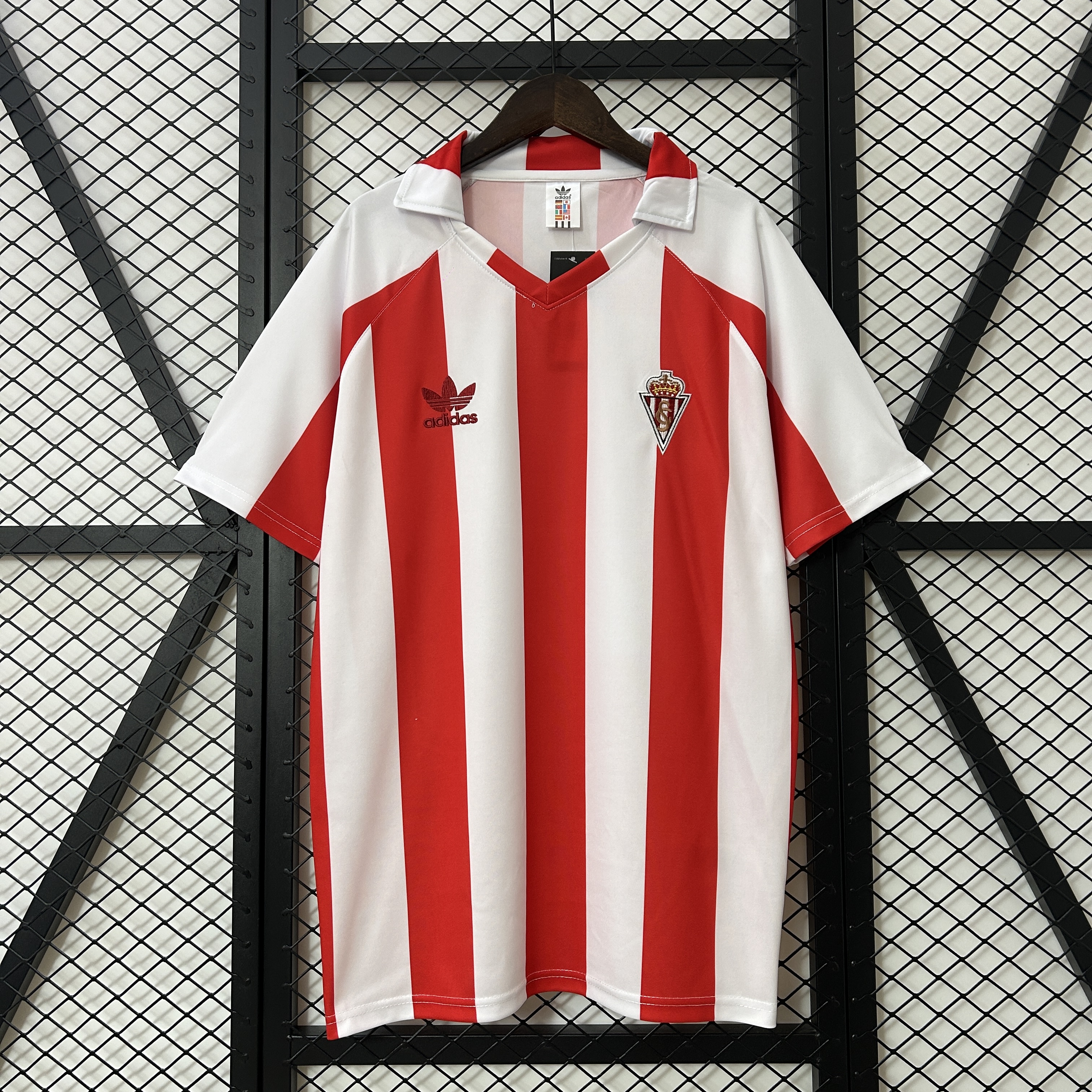 Retro Sporting Gijon 1986-87 Home Jersey - ReplicasJersey