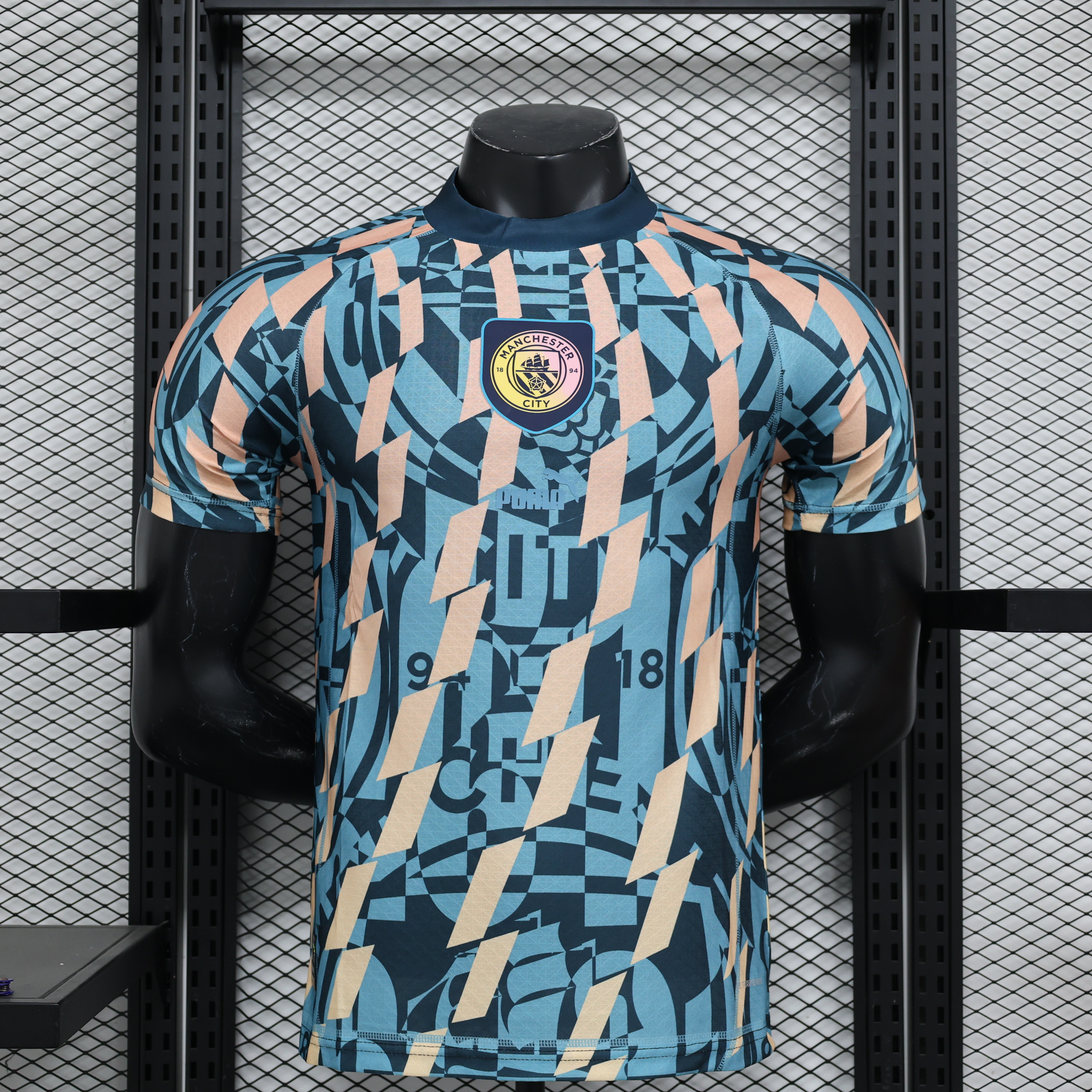 Manchester City 24-25 ftblSTATEMENT Retro Jersey - Player Version - ReplicasJersey