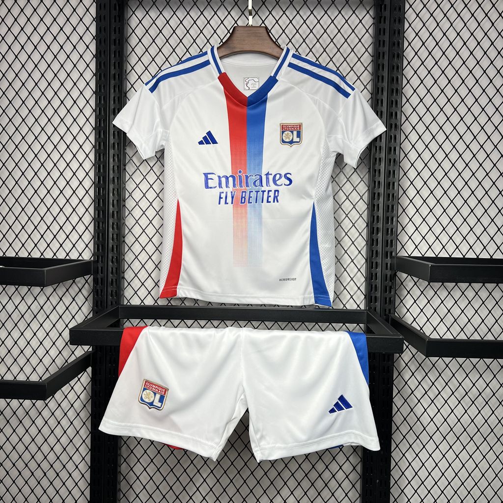 Olympique Lyonnais Lyon 24-25 Home Stadium Kids Kit - ReplicasJersey