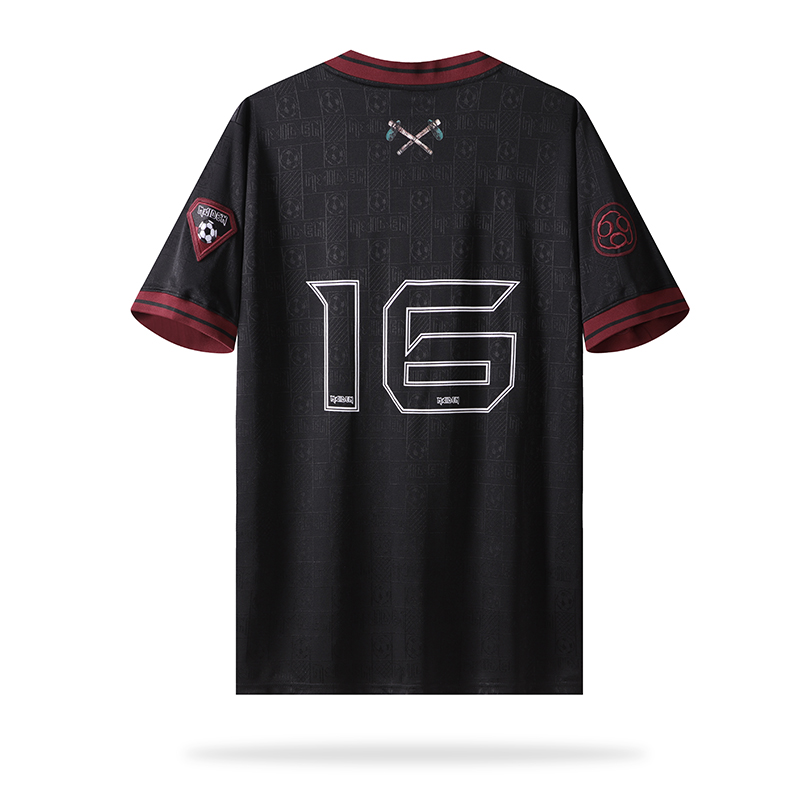 Retro Iron Maiden 2016 Black Jersey - ReplicasJersey