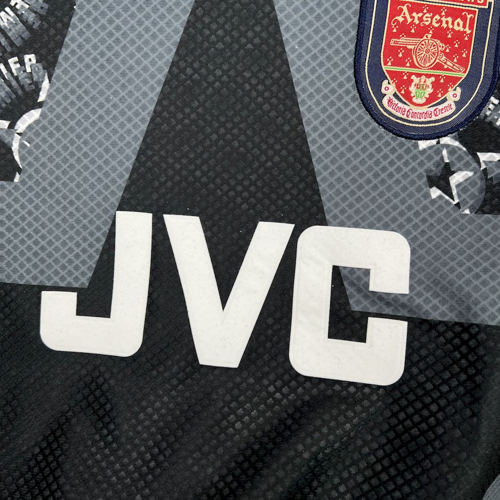 Retro Arsenal 1994-95 Black GK Long Sleeves Jersey - ReplicasJersey
