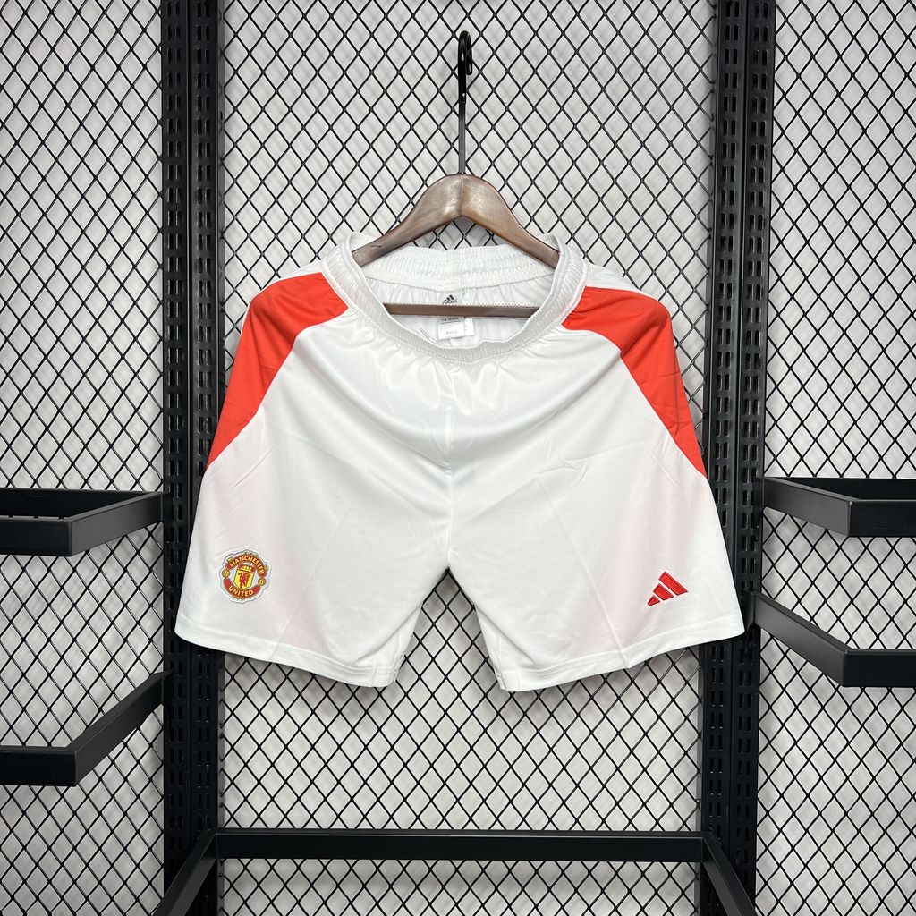 Manchester United 24-25 Home Shorts - Fans Version - ReplicasJersey